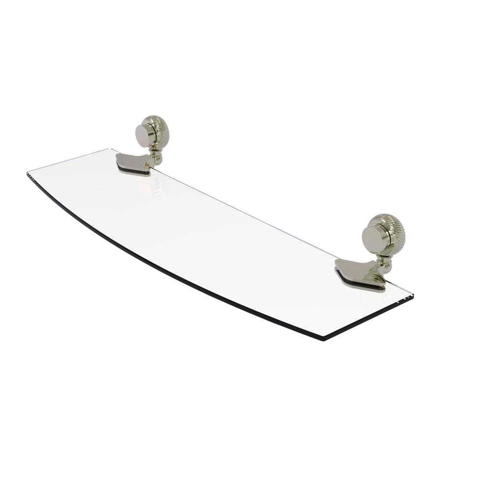 Allied Brass 433T/18-PNI Venus Polished Nickel Wall mount Bathroom Shelf ( 18-in x 2-in x 5-in )