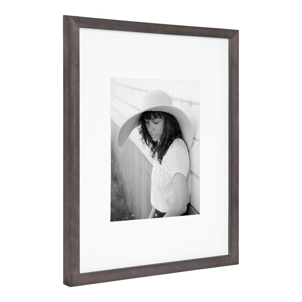 DesignOvation Gray Wood Picture Frame (8-in x 10-in) at Lowes.com