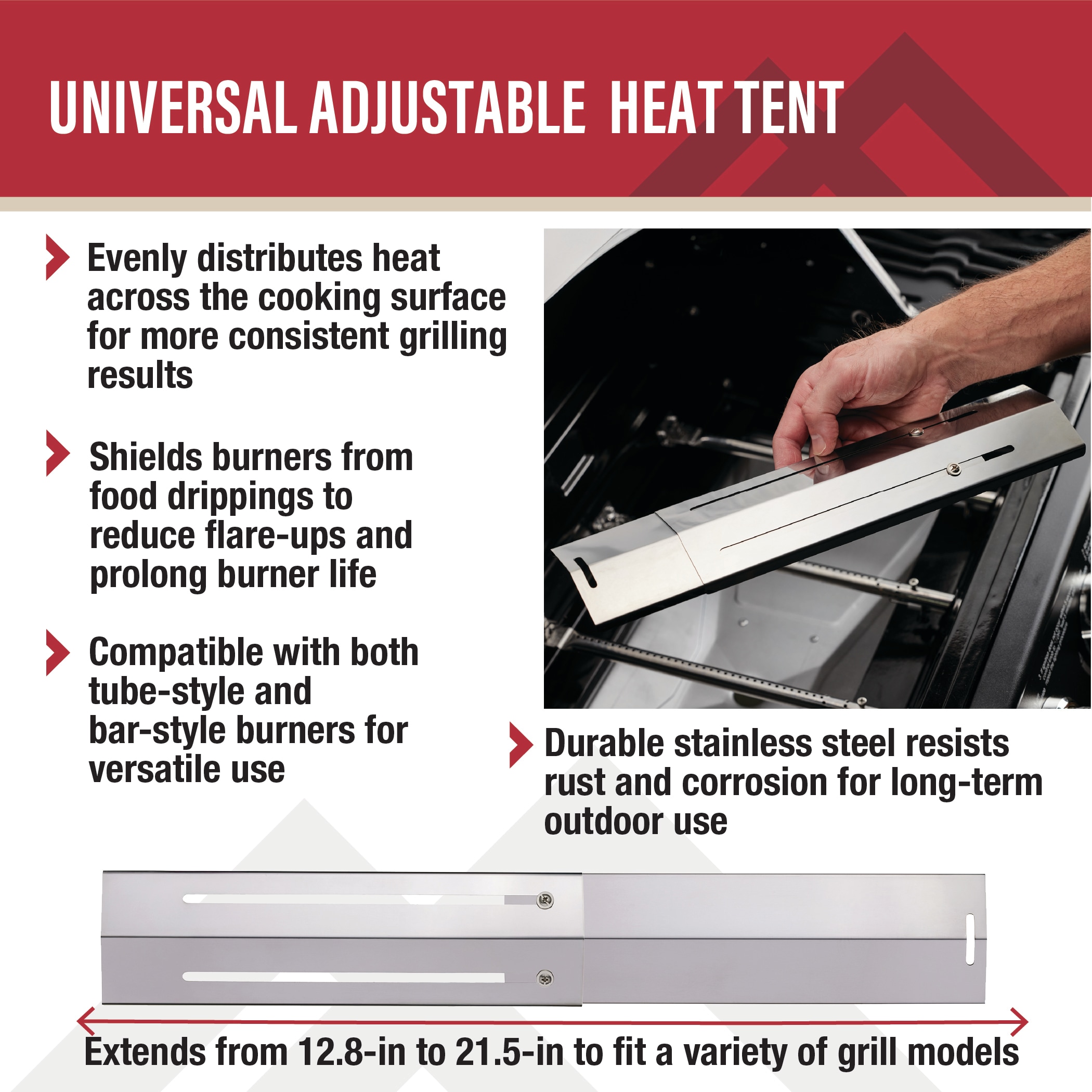 Master Forge 03088MFGD Gas-Grill-Heat-Plates-Briq-Grates - View #11