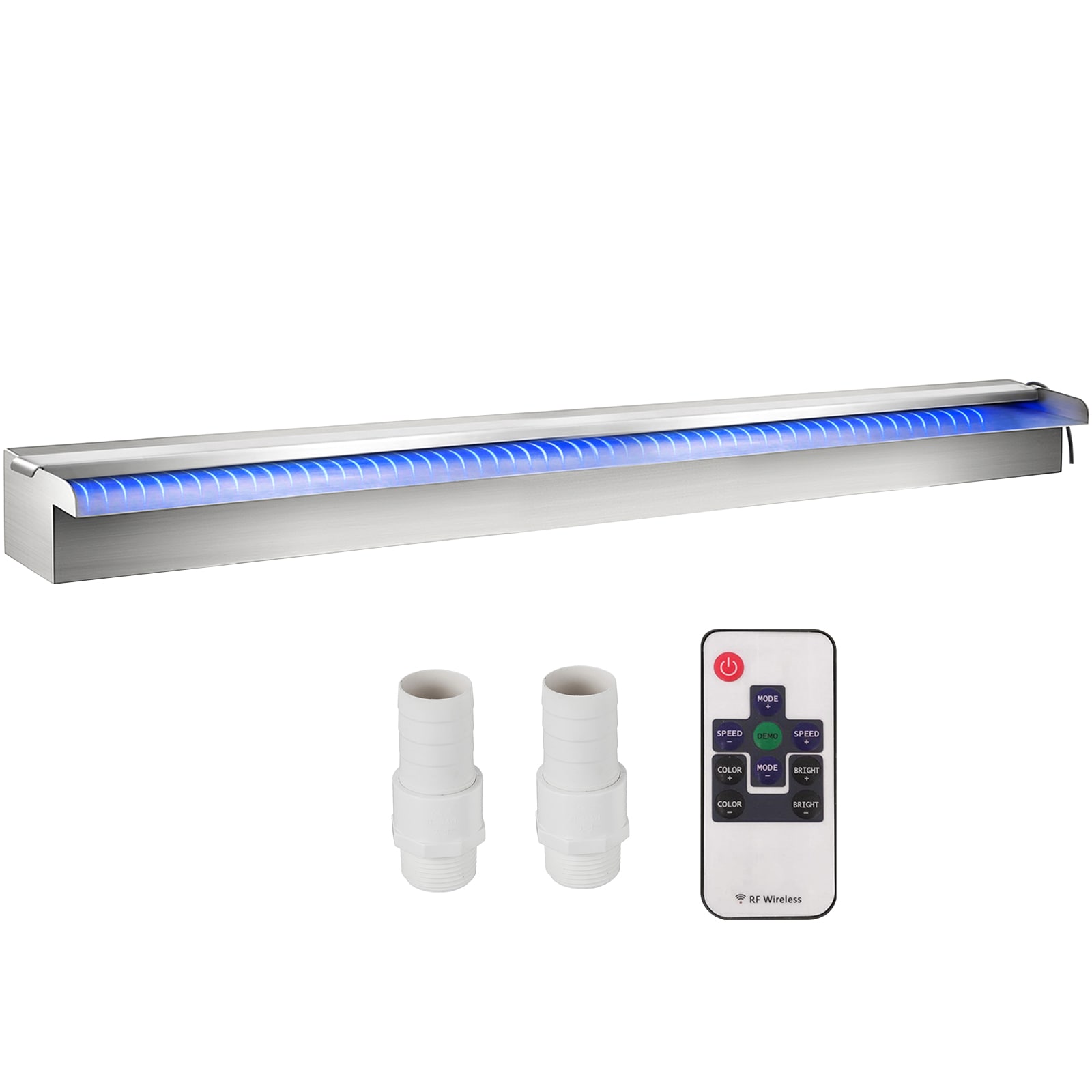 VEVOR PQSBJPJSWLED1200PV1 Pool Fountain Lighted Wall-mount Pool Fountain ( 1 -Fountain Heads )