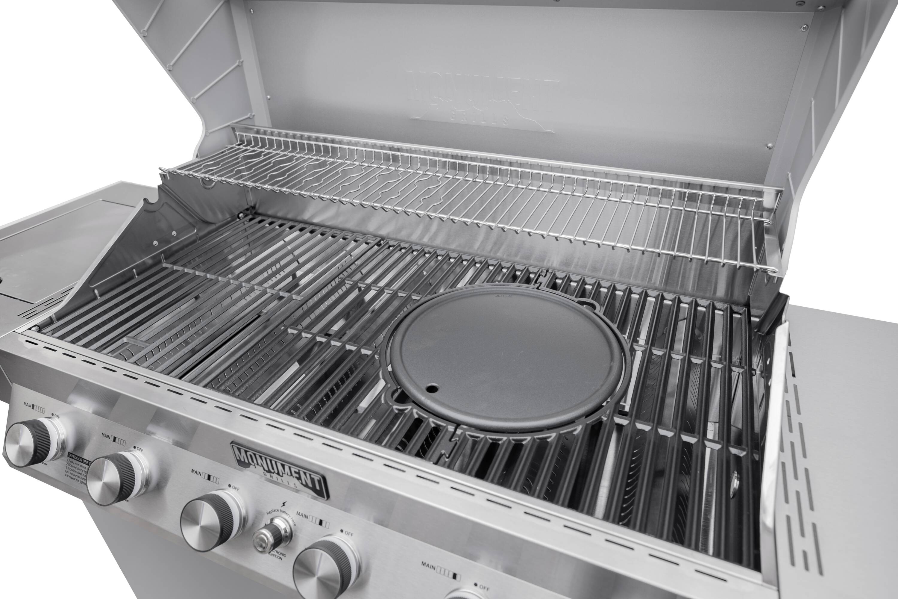 Monument A200 Gas-Grill-Cookgrates-Warmracks - View #4