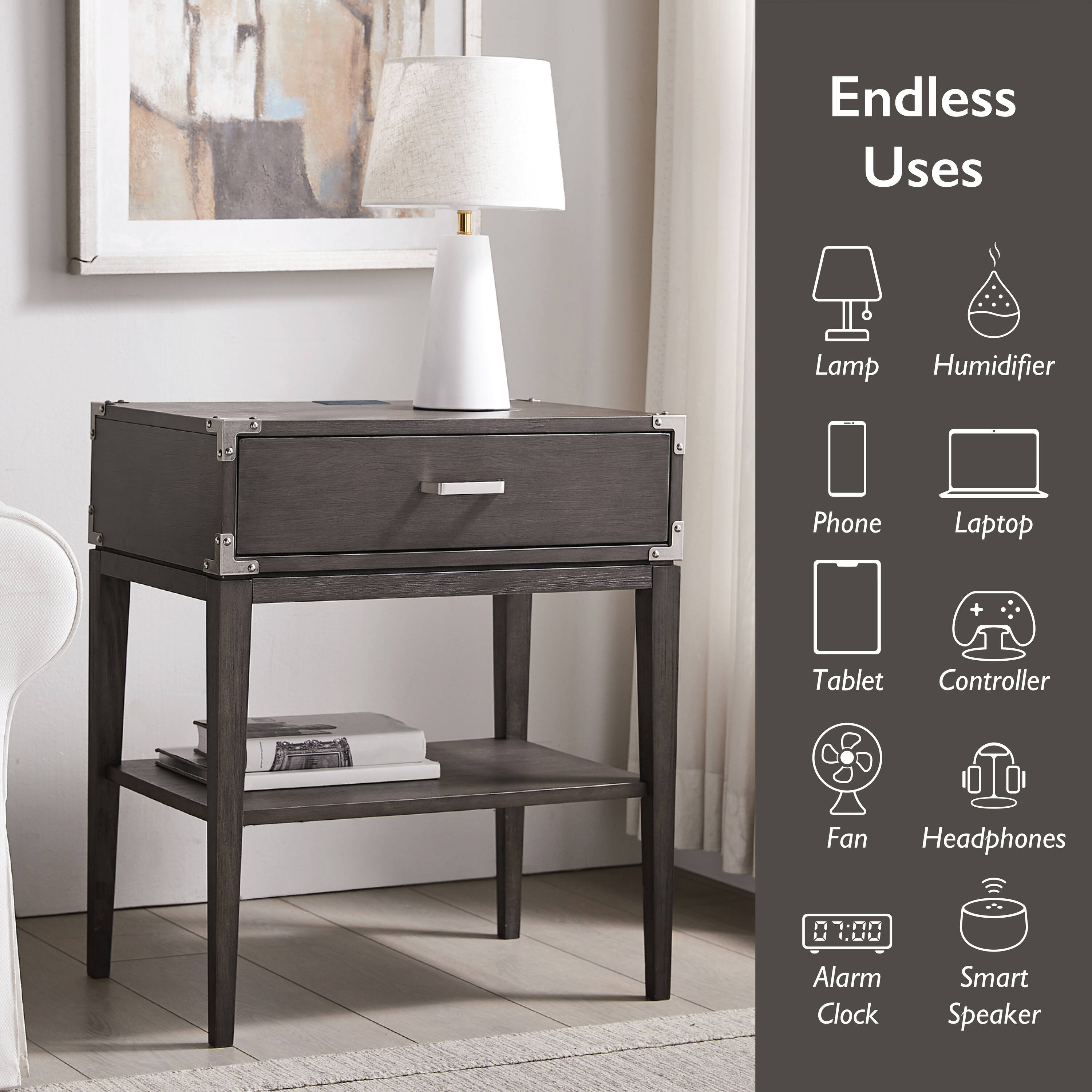 Leick Home 24022 nightstands - View #3