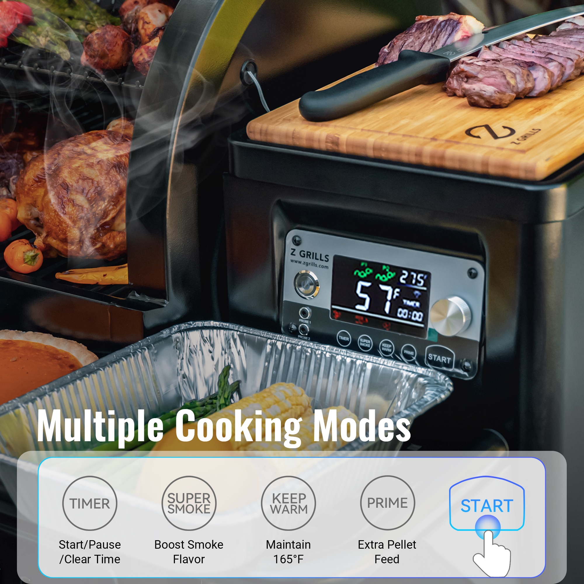 Z GRILLS ZPG-7052BWIFI Pellet-Grills - View #3