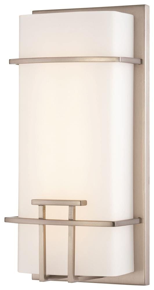 George Kovacs P465-084-L 5.5-in W 1 -Light Brushed Nickel Integrated LED Wall Sconce