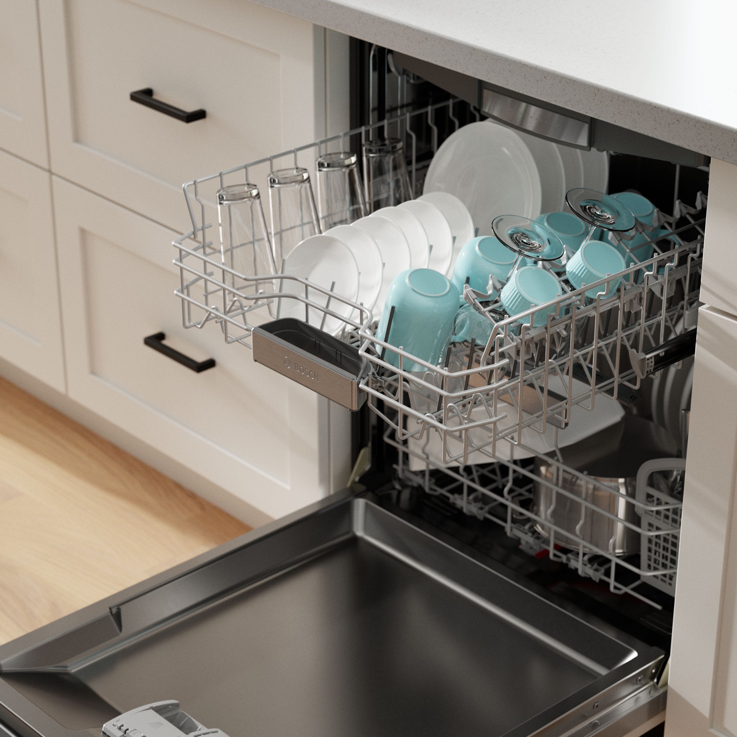 Bosch Benchmark Series 24-in Top Control Smart Built-In Dishwasher With ...