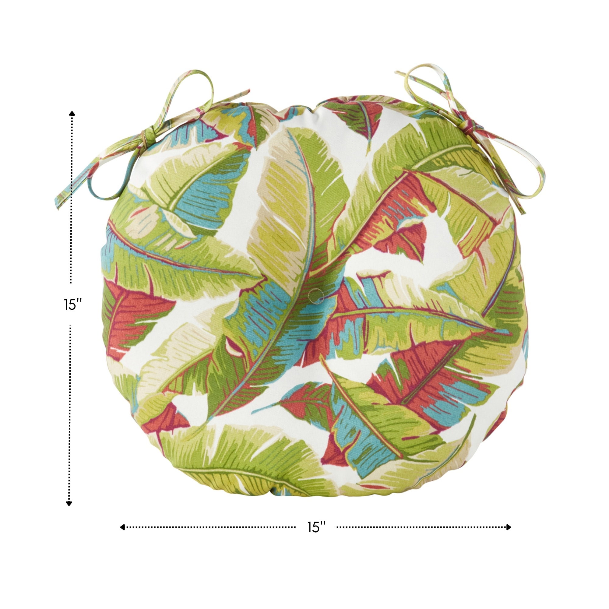 Greendale Home Fashions OC6816S4-PALM-MULTI Patio-Furniture-Cushions - View #7