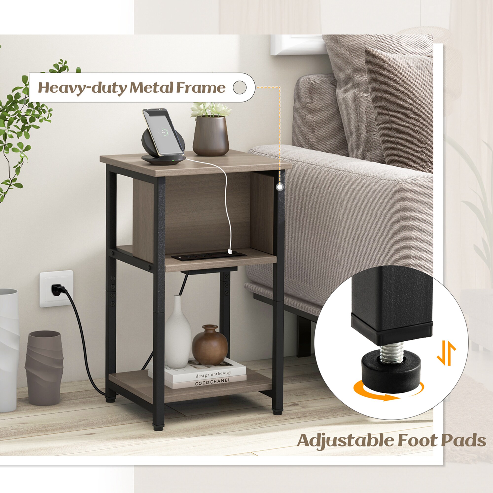 Costway HCST01127 nightstands - View #5