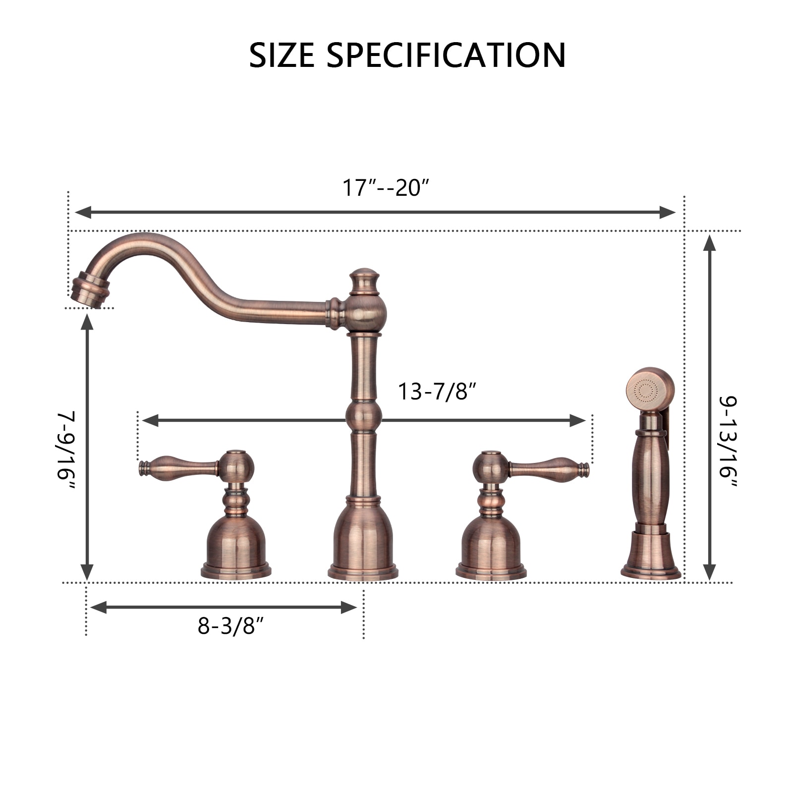 Akicon AK96818-AC Kitchen-Faucets - View #6