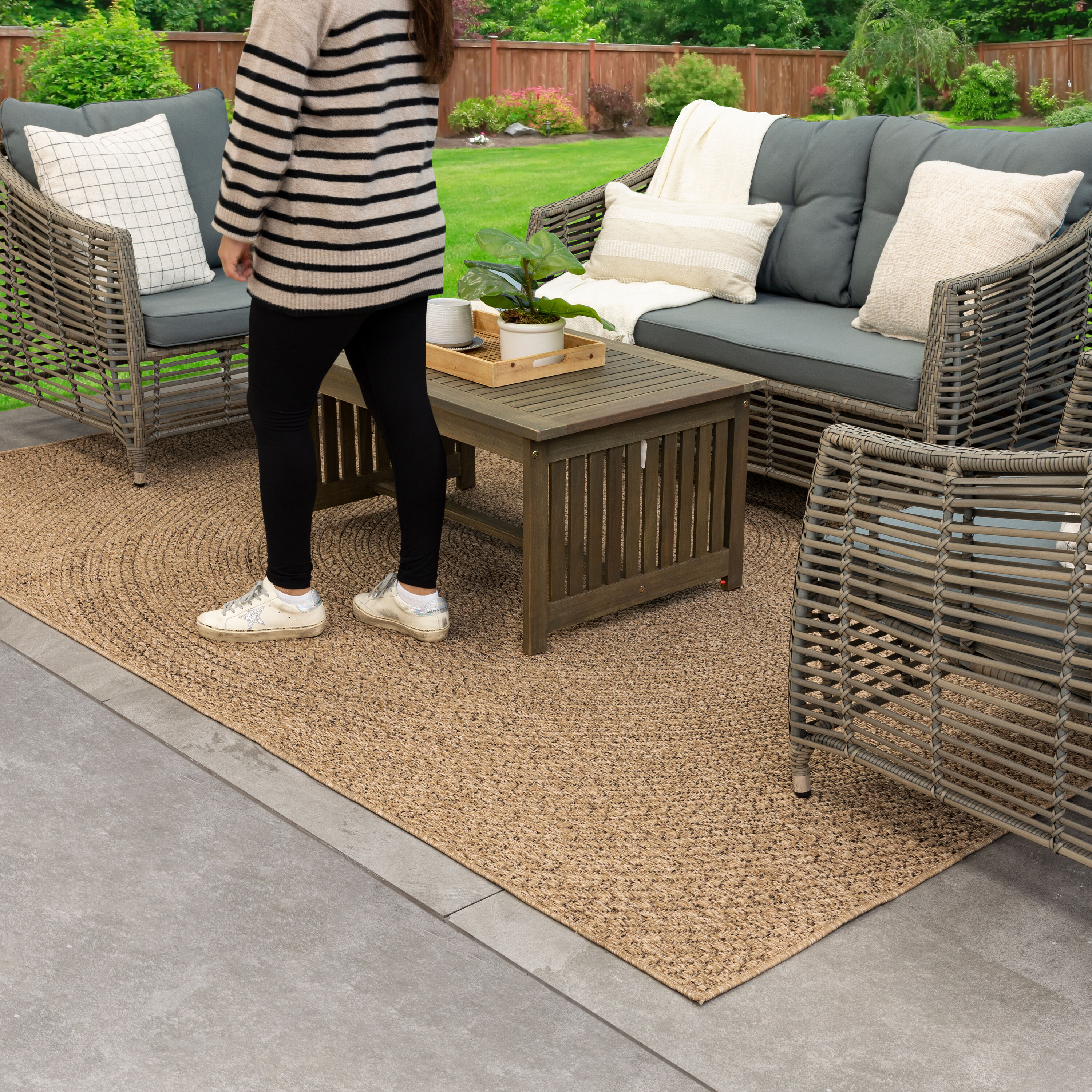 allen + roth with STAINMASTER R1347 101 094120 rugs - View #13