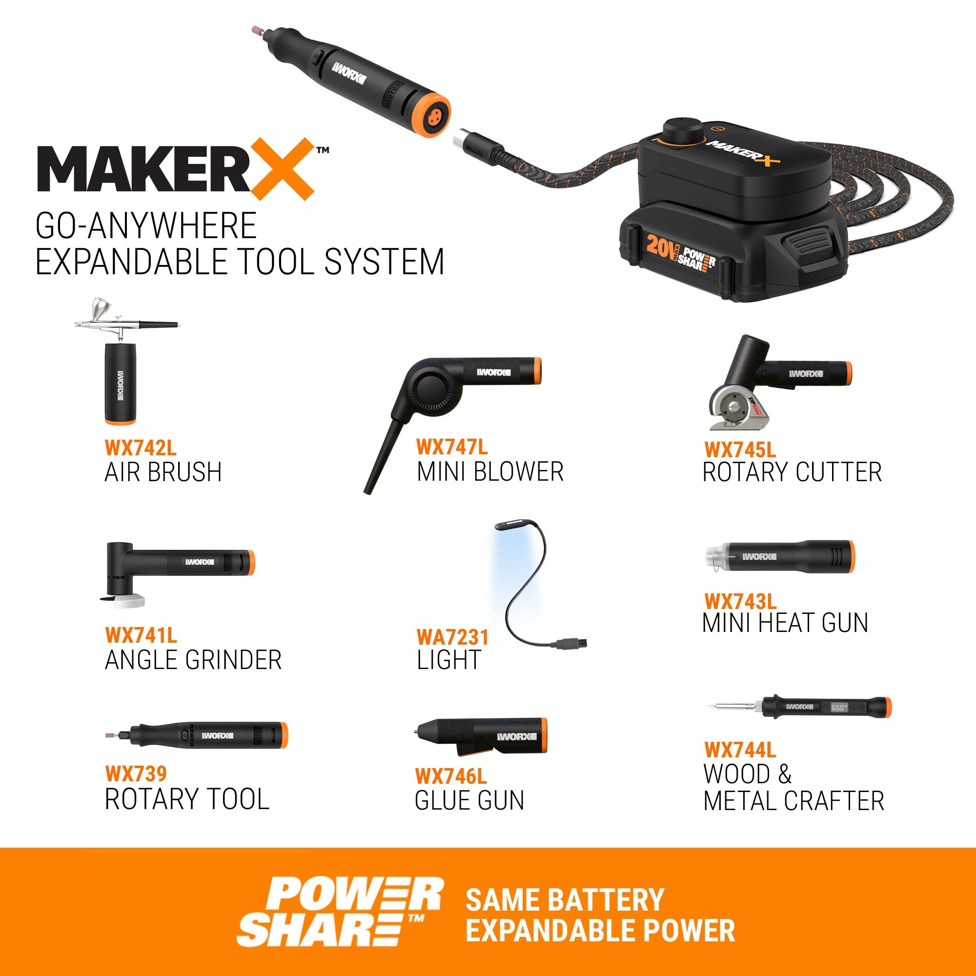 WORX WX739L.1 Multi-Tools - View #7
