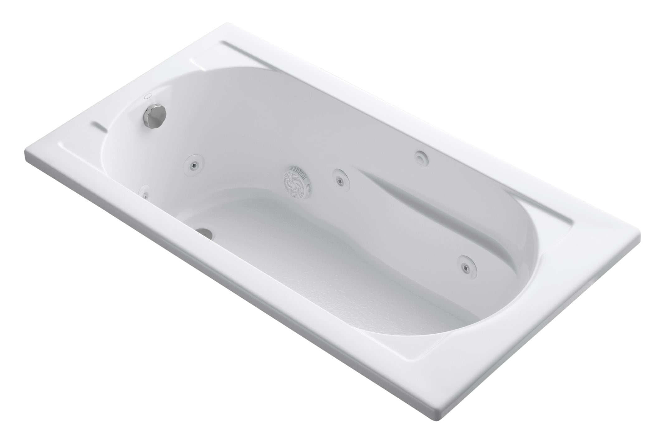 American Standard Evolution 32-in x 60-in White Acrylic Hourglass Alcove  Whirlpool Tub (Right Drain) in the Bathtubs department at