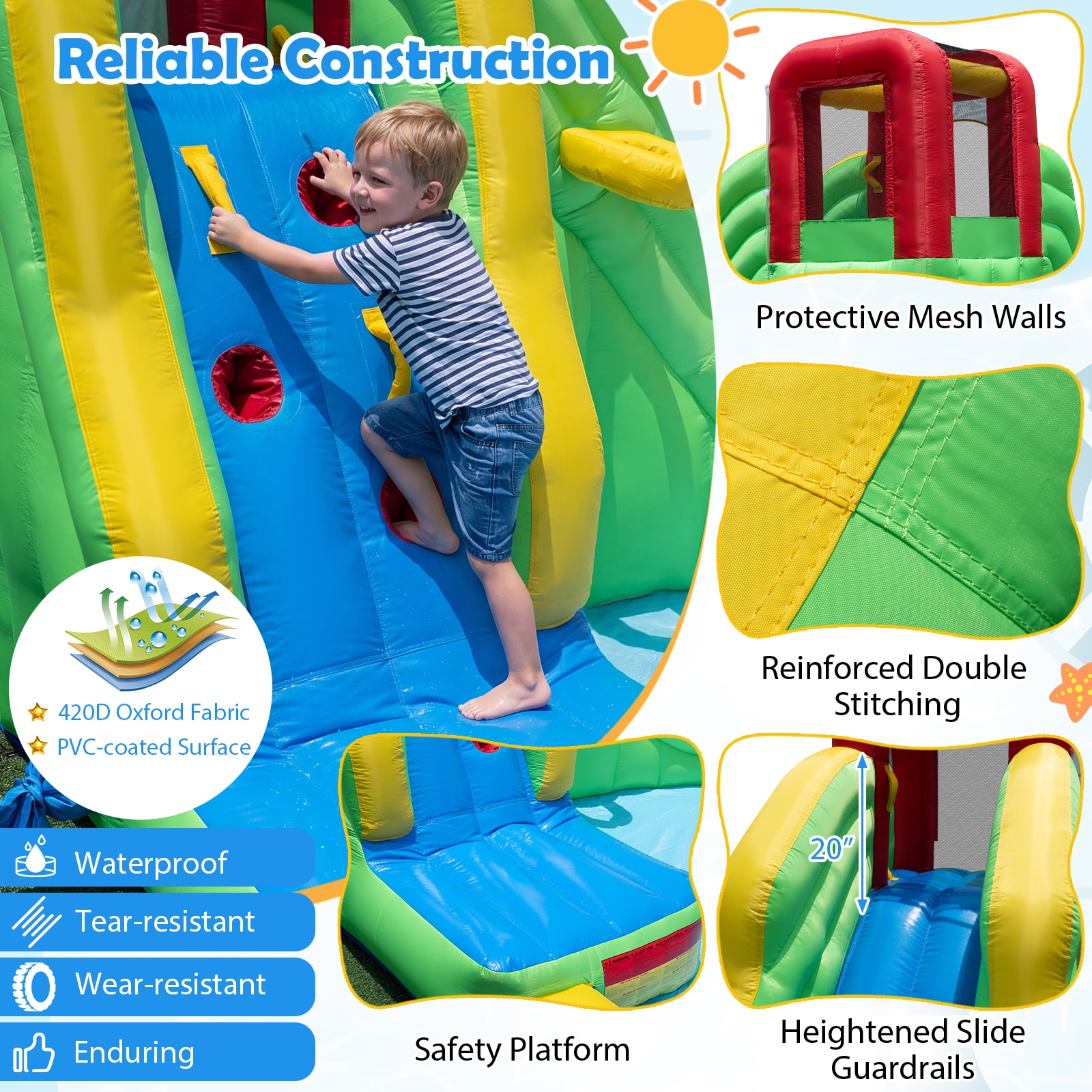 Costway CSHY005452 Bounce-Houses - View #7