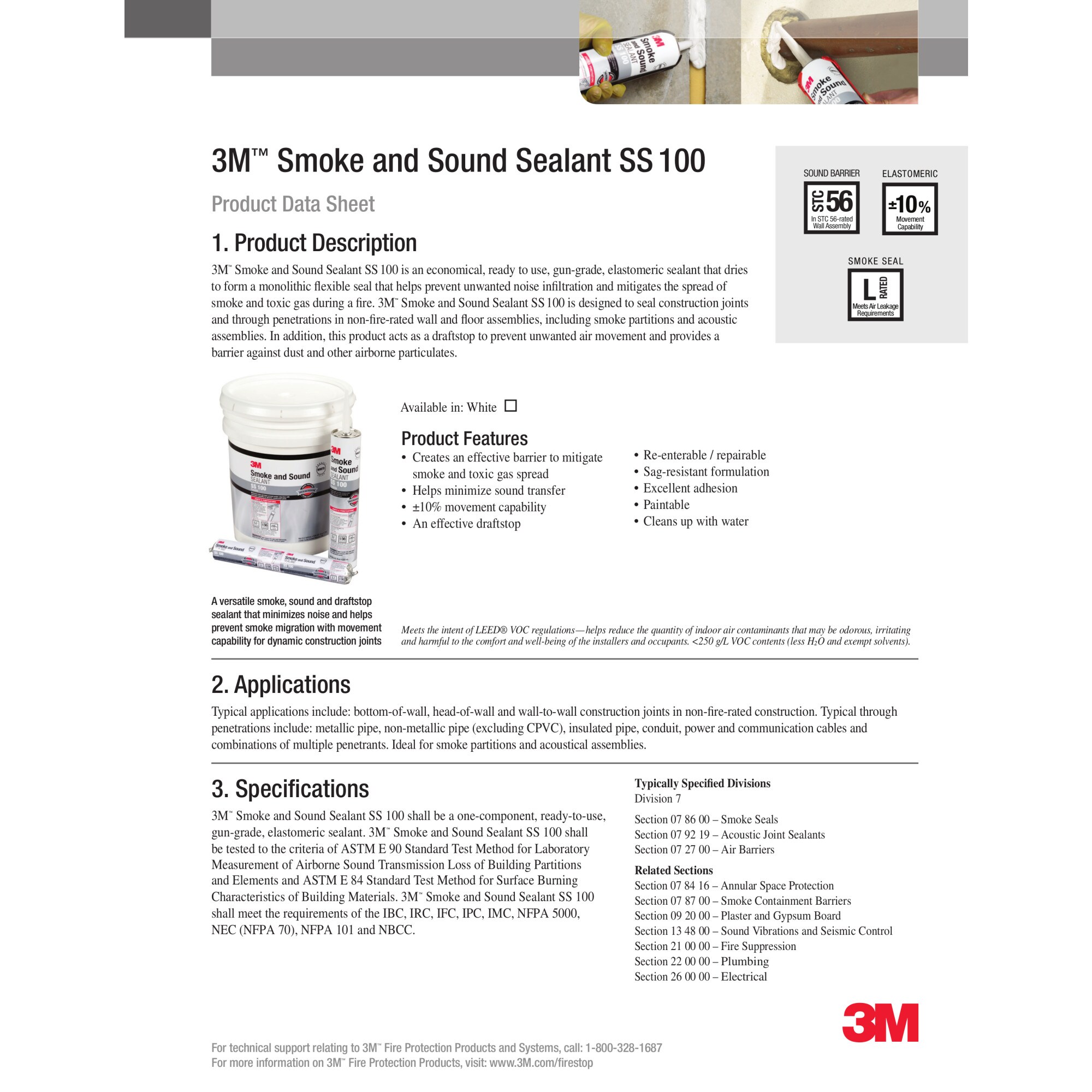 3M Smoke and Sound 13.25-in to 13.25-in H Smoke and Acoustic Tape in the  Firestop Products & Systems department at
