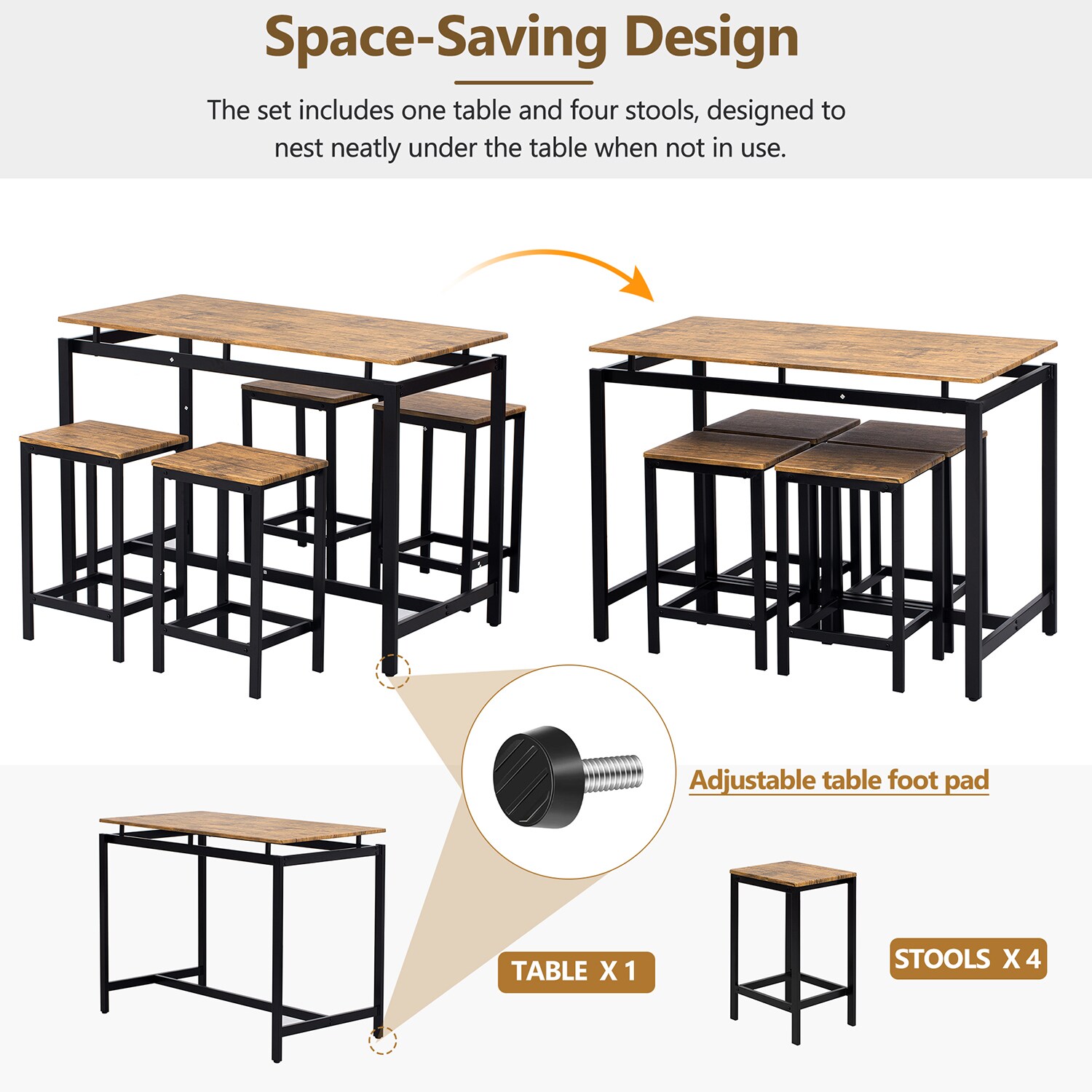 GZMR GZ-TRM160AD Dining-Sets - View #6