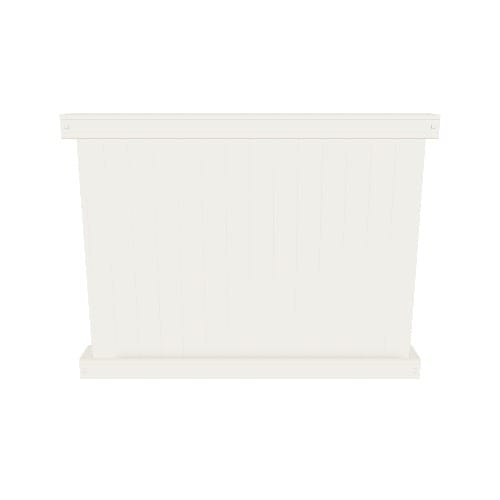 Outdoor Essentials Lakewood 6-ft H x 8-ft W Tan Privacy Vinyl Flat-top Fence Panel (Unassembled)