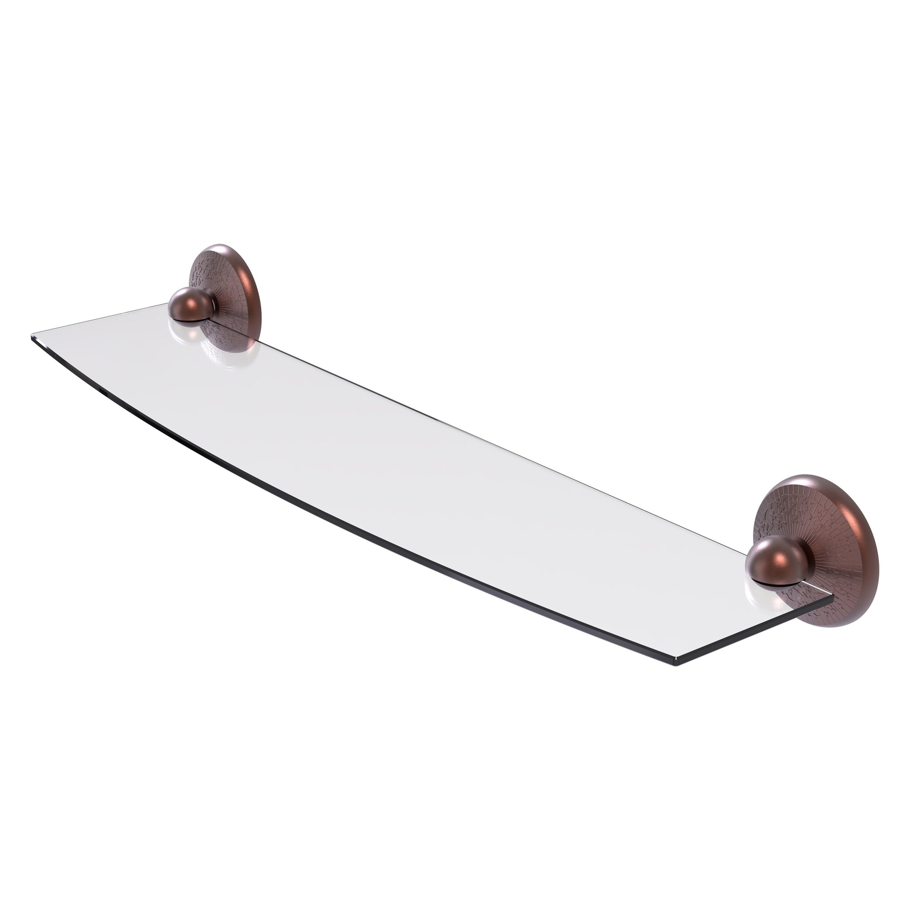 Allied Brass MC-33/24-CA Monte Carlo Antique Copper Wall mount Bathroom Shelf ( 24-in x 3-in x 5-in )