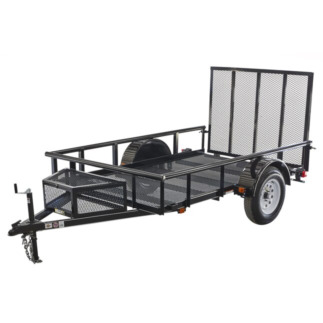 Carry On Trailer 5 5 Ft X 9 Ft Wire Mesh Utility Trailer With Ramp Gate In The Utility Trailers Department At Lowes Com Carry On Trailer 5 5 Ft X 9 Ft Wire Mesh Utility Trailer With Ramp Gate In The Utility Trailers Department At Lowes Com