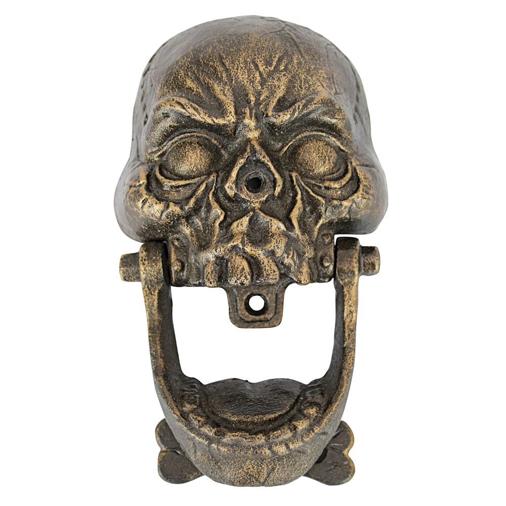 Design Toscano Knockjaw Skull Door Knocker at