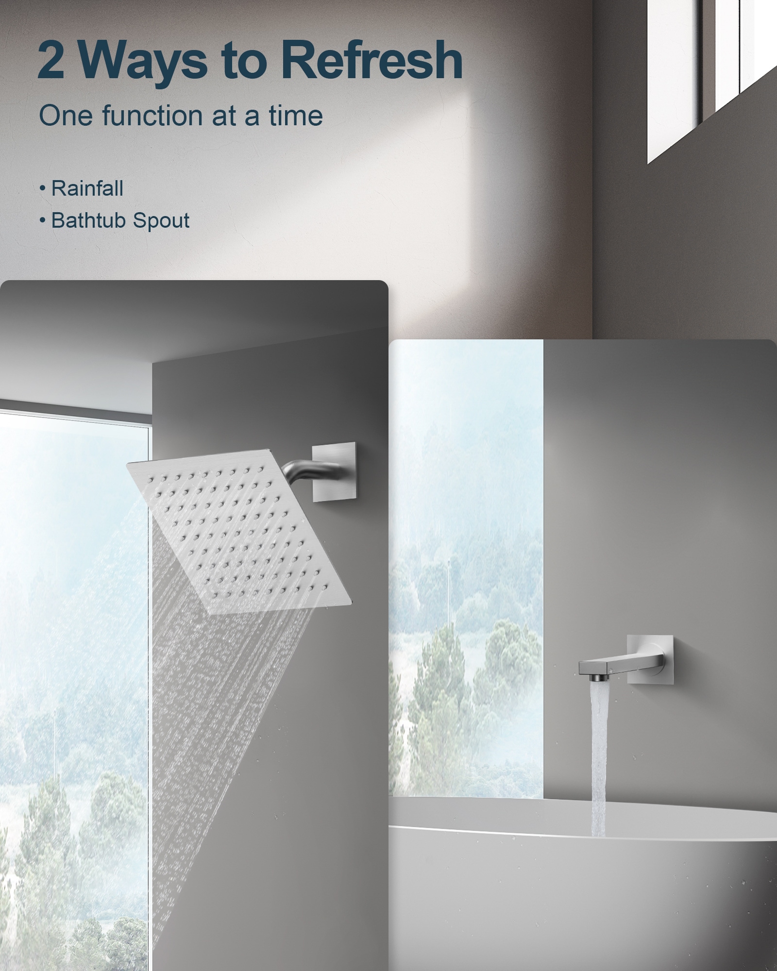 GRANDJOY TOBILI5182BG Showerhead-Bar-Panels - View #6