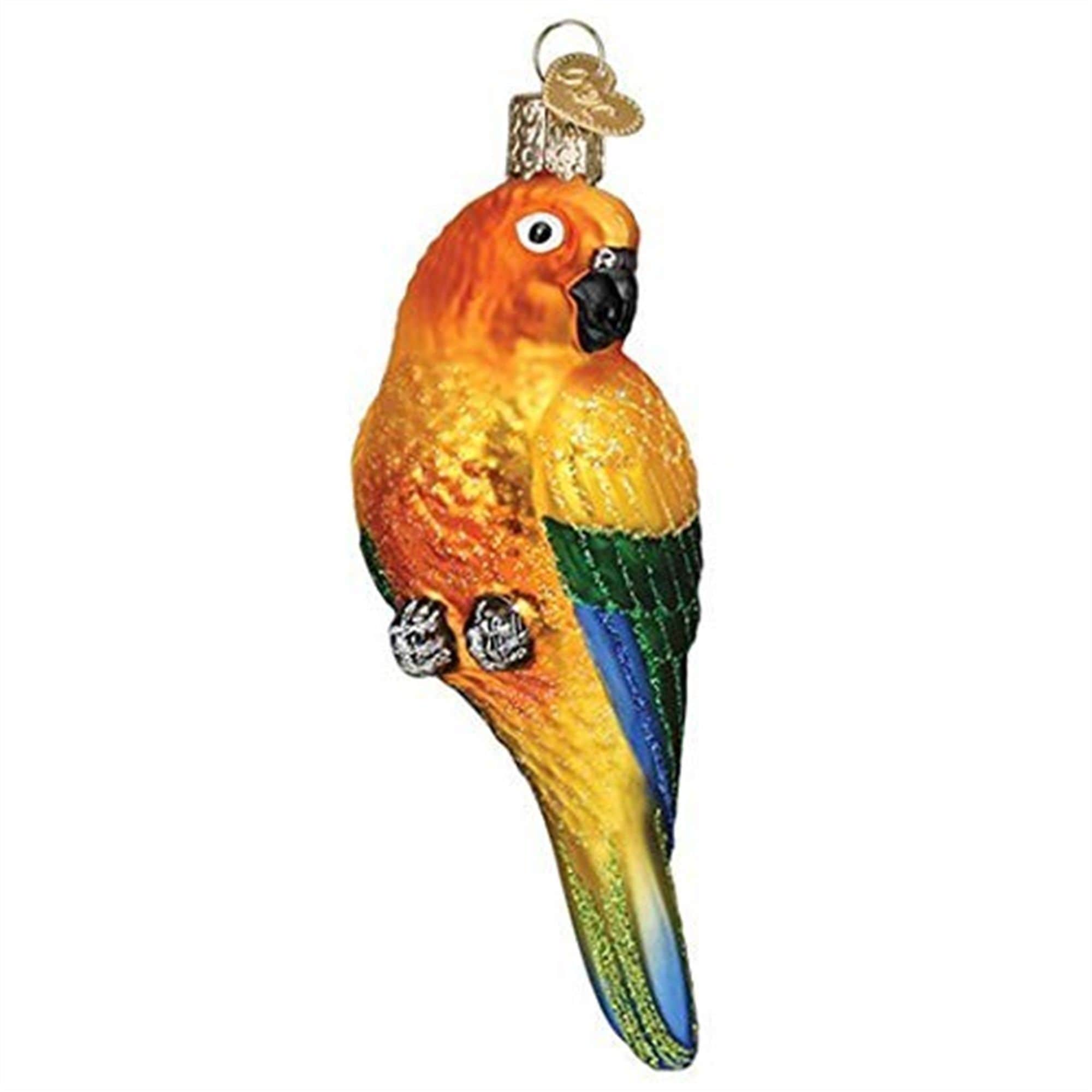 Old World Christmas 729343161338 Glass Blown Ornament for Christmas Tree - Sun Conure