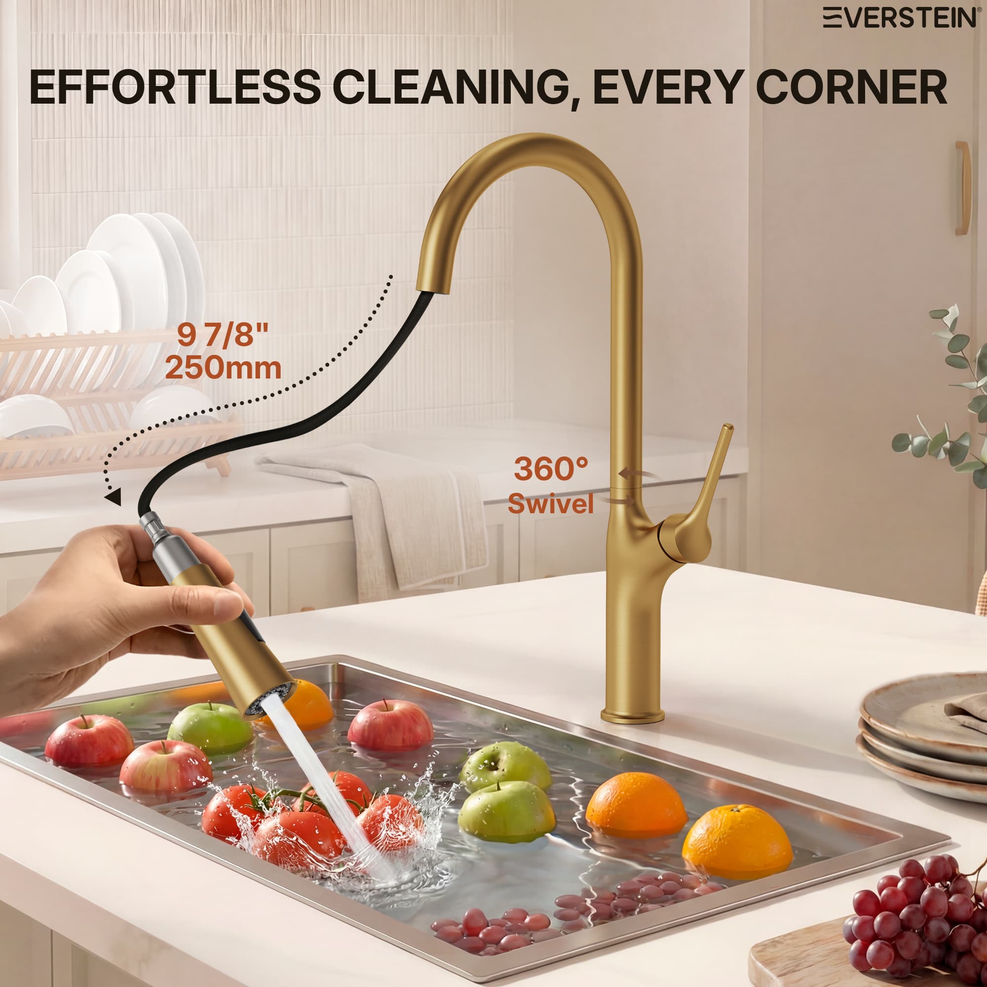 EVERSTEIN SFS-1300K-GD Kitchen-Faucets - View #4