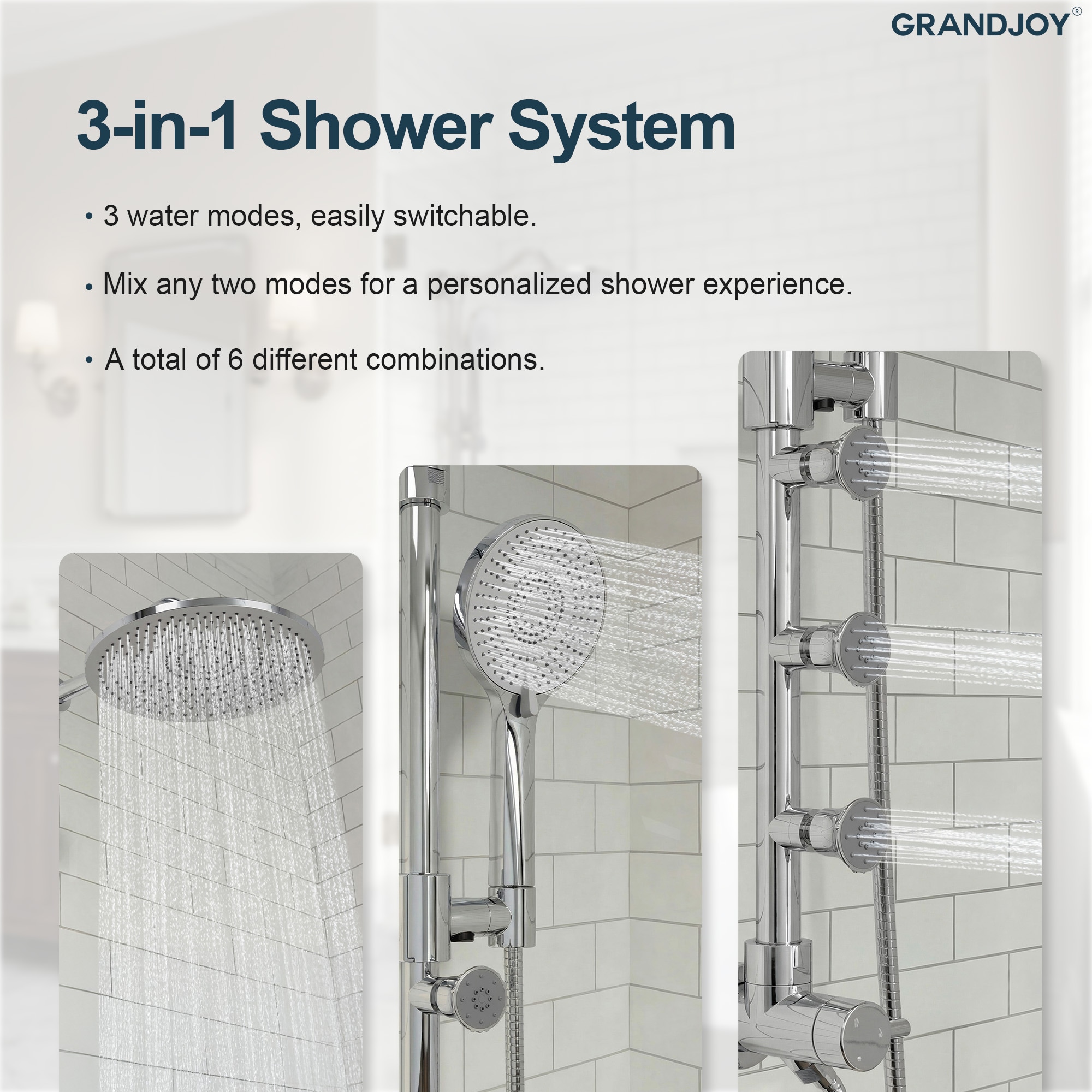 GRANDJOY SGF11GJ-54-CH Tub-Shower-Faucets - View #5
