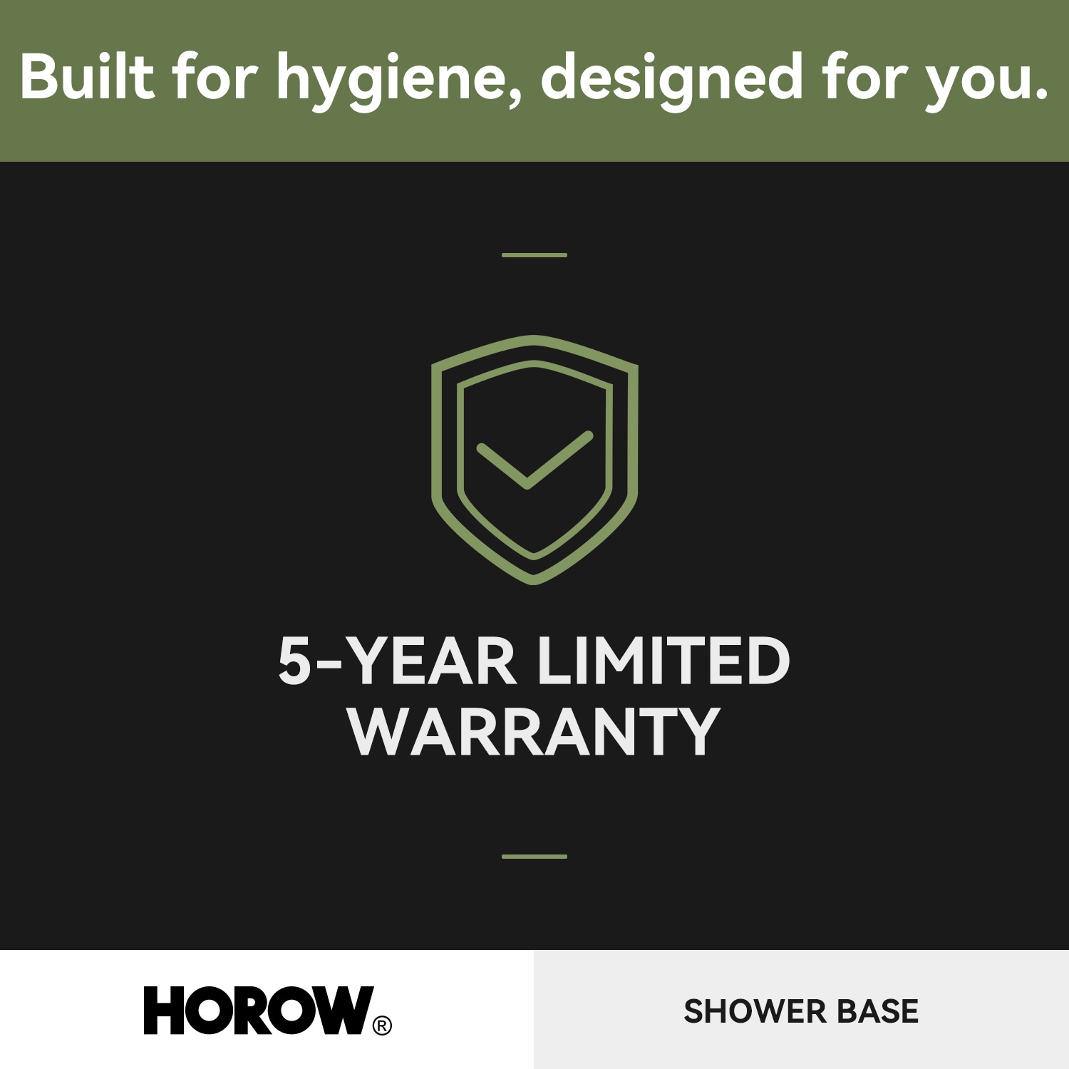 HOROW SP4832-MB-L Shower-Floors - View #15