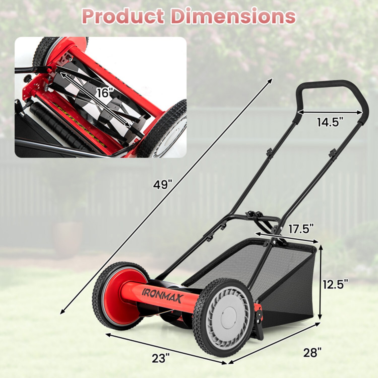 Mondawe MO-GT314RE3P Push-Mower-Reel - View #8