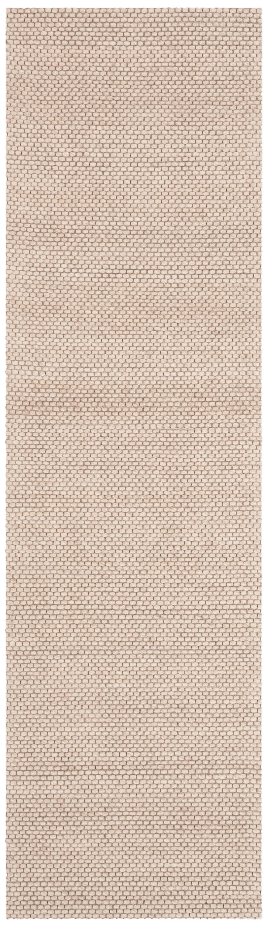 Safavieh NAT801B-210 Natura 2 x 10 (ft) Wool Beige Rectangular Indoor Solid Coastal Runner rug