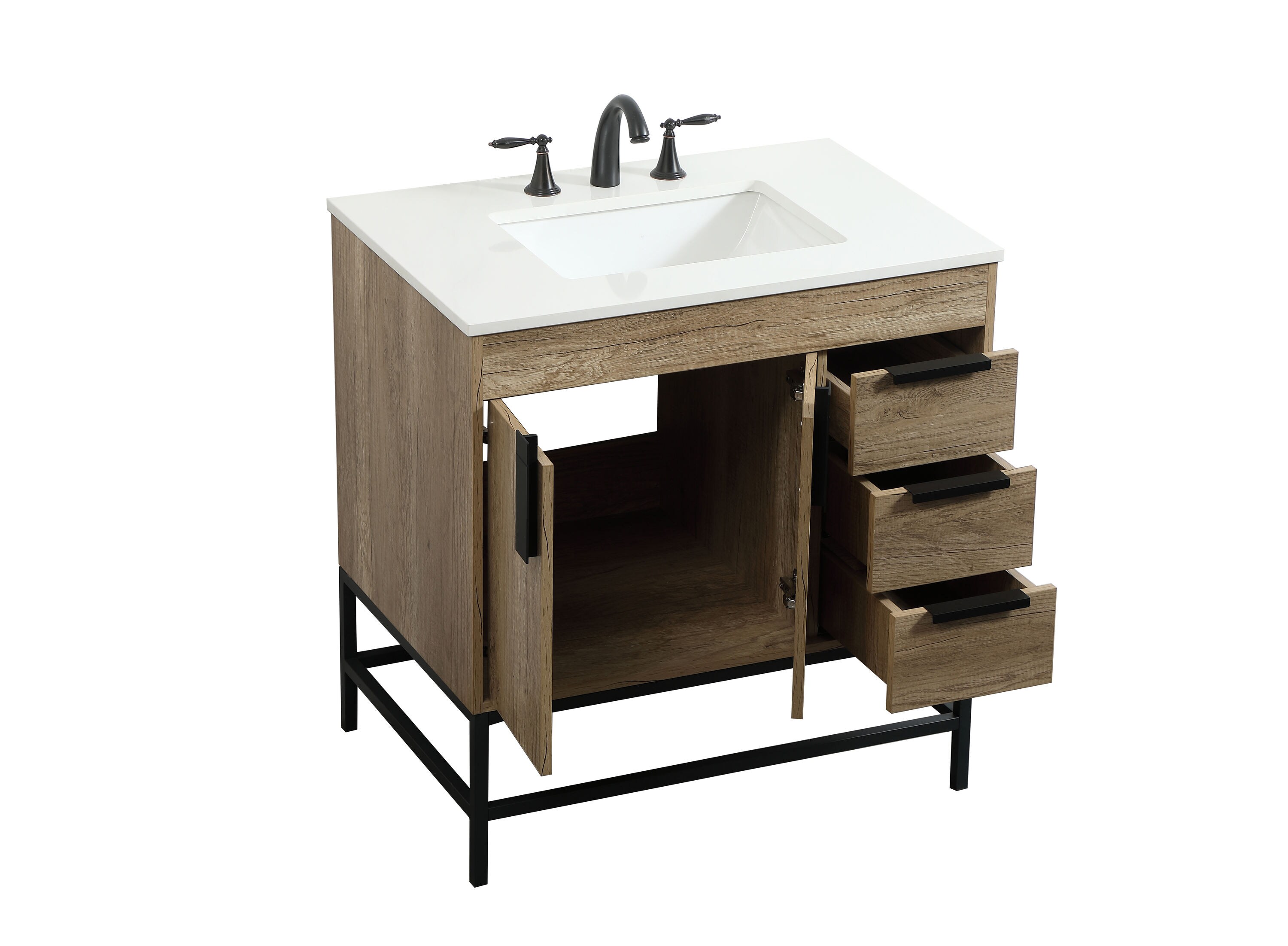 Elegant Decor HF146496NT Bath-Vanity-Combo - View #10