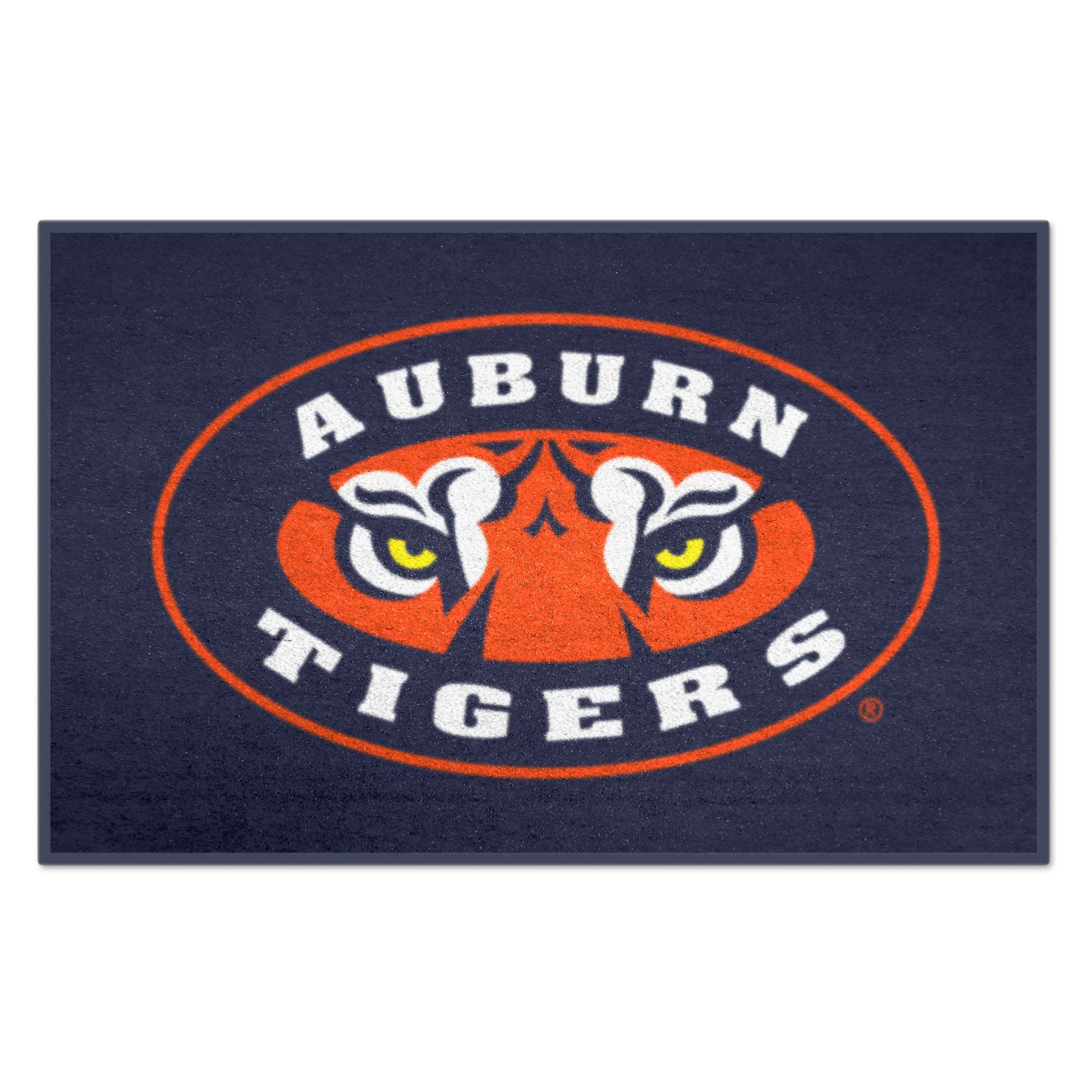 FANMATS 5085 Auburn Tigers 2-ft x 3-ft Navy Nylon Rectangular Indoor or outdoor Decorative Sports Door mat