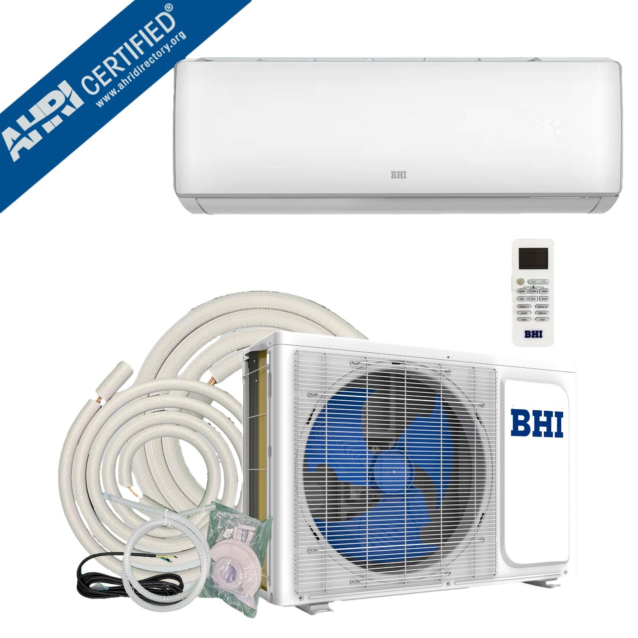 BHI Single Zone 12000-BTU 19 SEER Ductless Mini Split Air Conditioner Heat Pump Included with 25-ft Line Set 230-Volt BHI-12K230V-US-B Sansujyuku sansujyuku.com