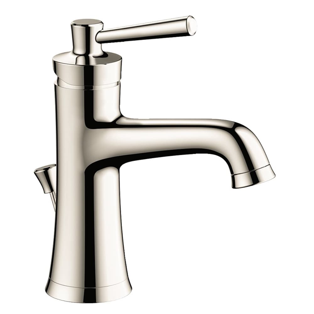 Hansgrohe 04773830 Joleena Polished Nickel Single hole 1-handle WaterSense Low-arc Residential Handle Bathroom Sink Faucet with Drain