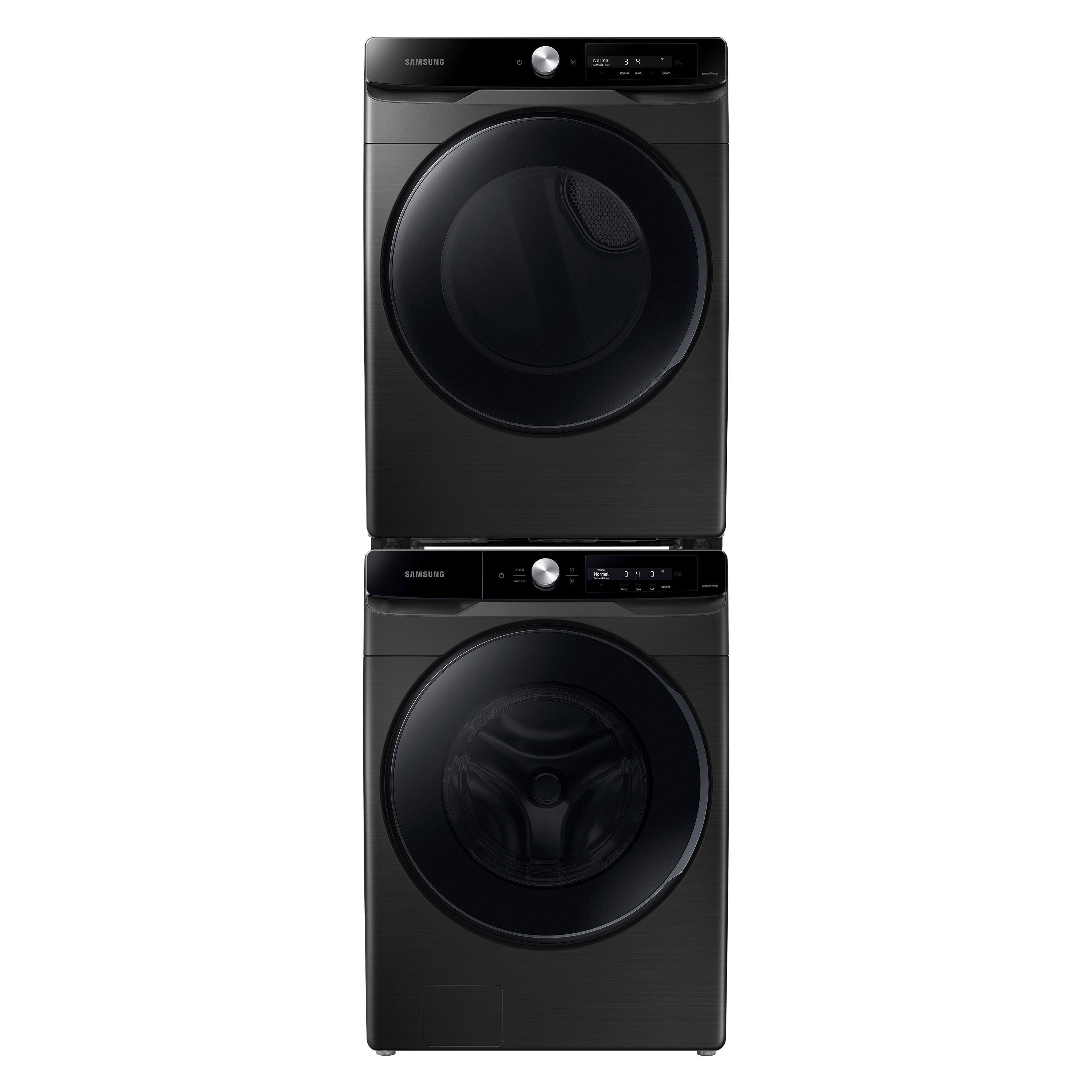 Samsung 4.5-cu ft High Efficiency Stackable Steam Cycle Smart Front ...