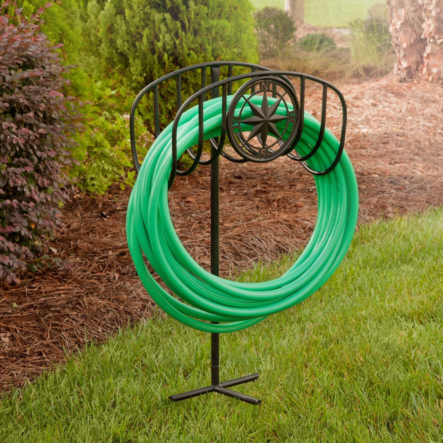 Liberty Garden Americana hose stand Steel 125-ft Stand Hose Reel