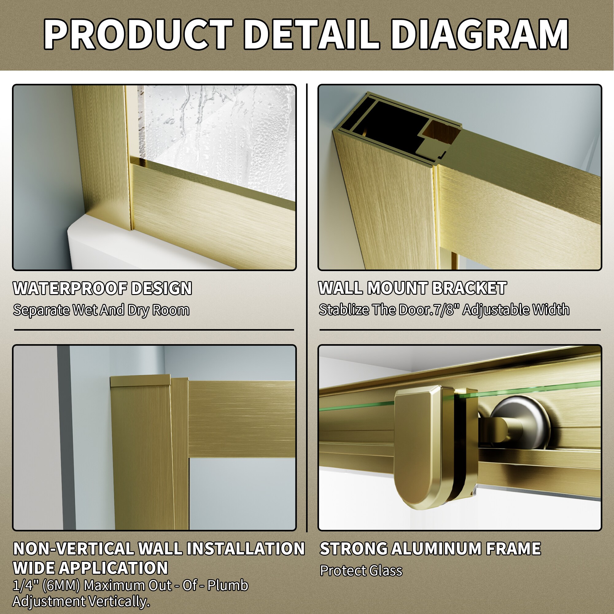 AAZJ JKF-MC04-6036SF2 Shower-Doors - View #10