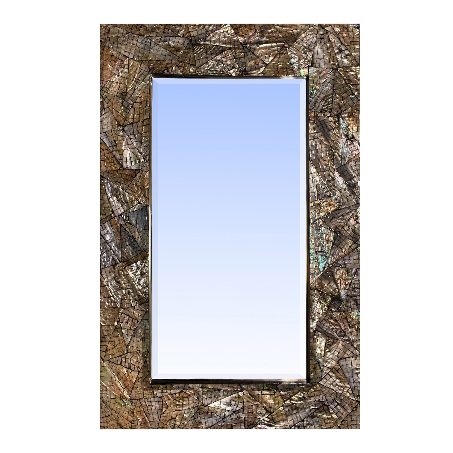 La Pastiche ORMMOP5561L35X24 35-Inches W x 25.0-Inches H Rectangle Mother of Pearl Beveled Wall Mirror