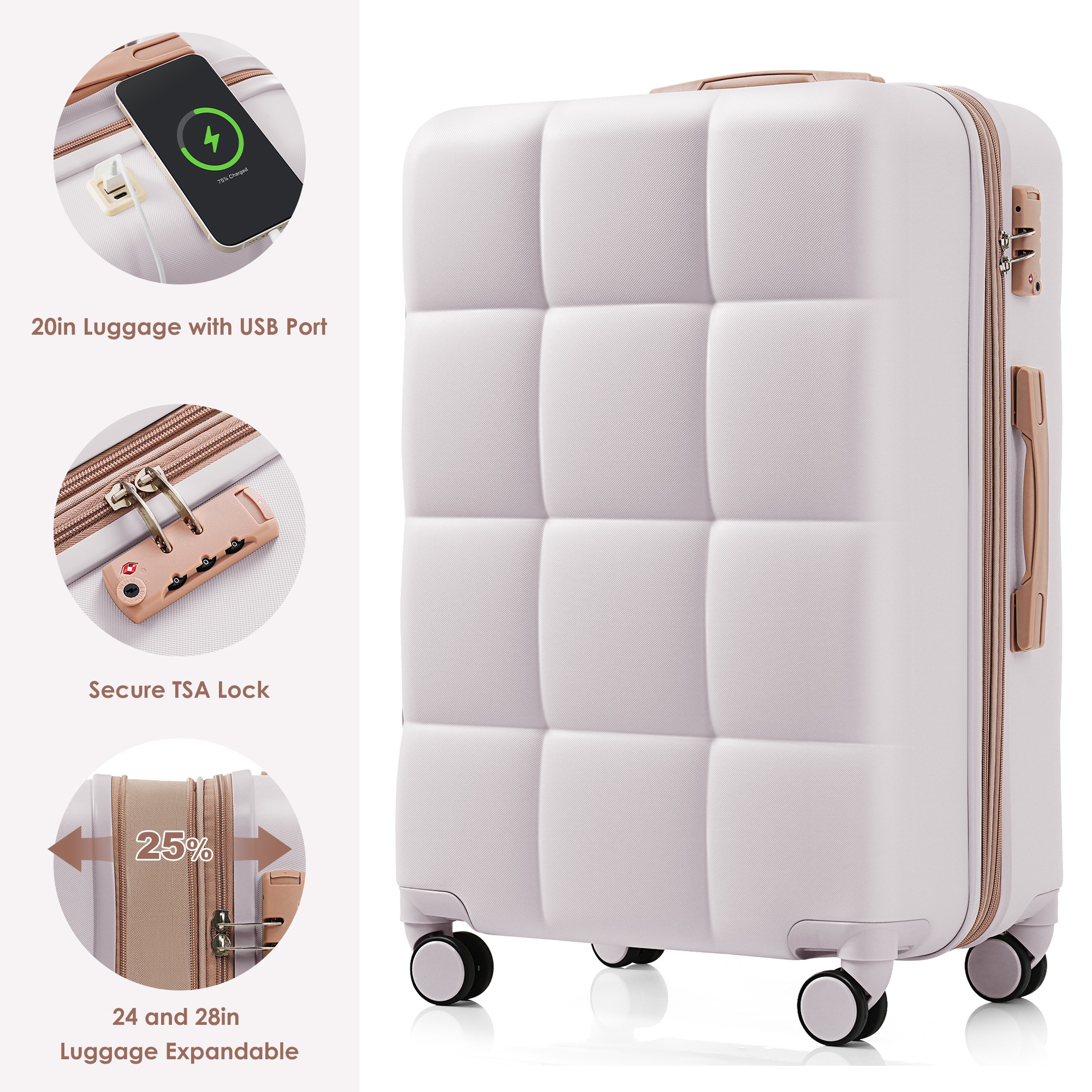 SINOFURN SYD9600006LG Luggage-And-Luggage-Sets - View #5