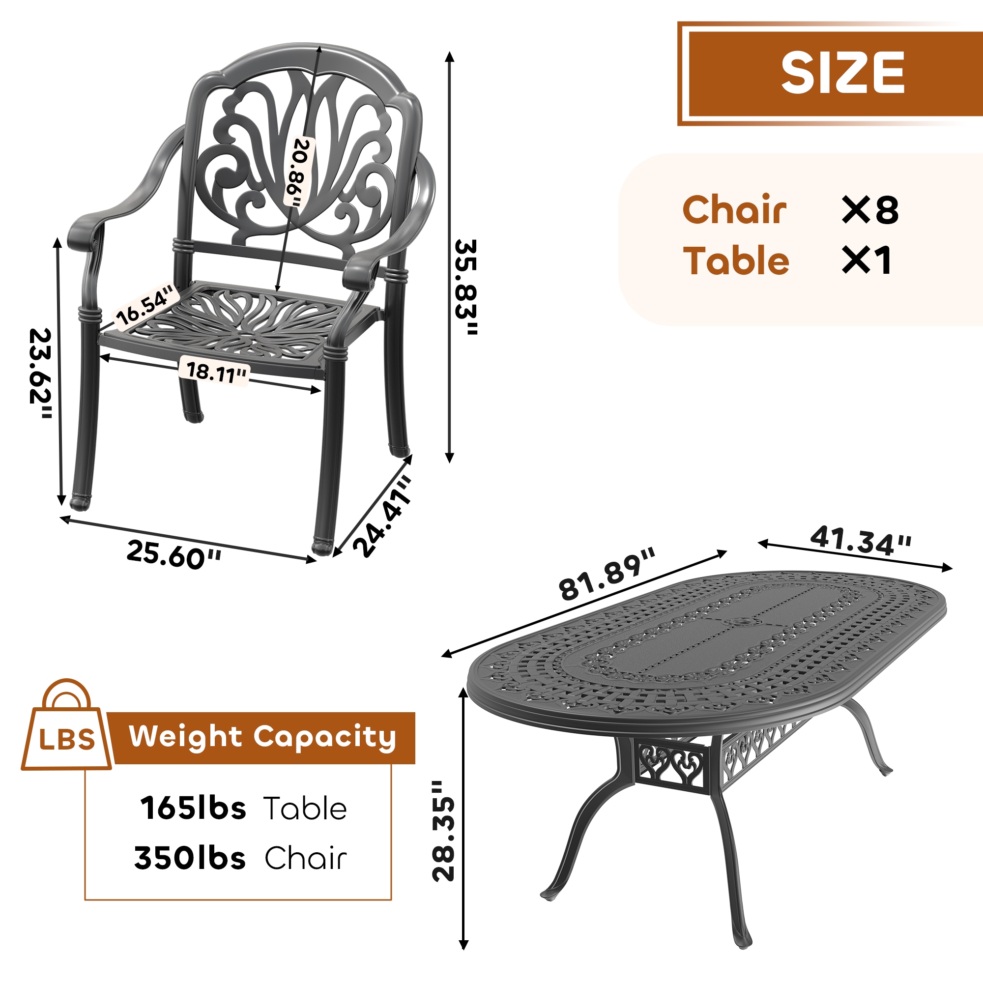 nicesure SLBK6002CZ8A1117RC Patio-Dining-Sets - View #8