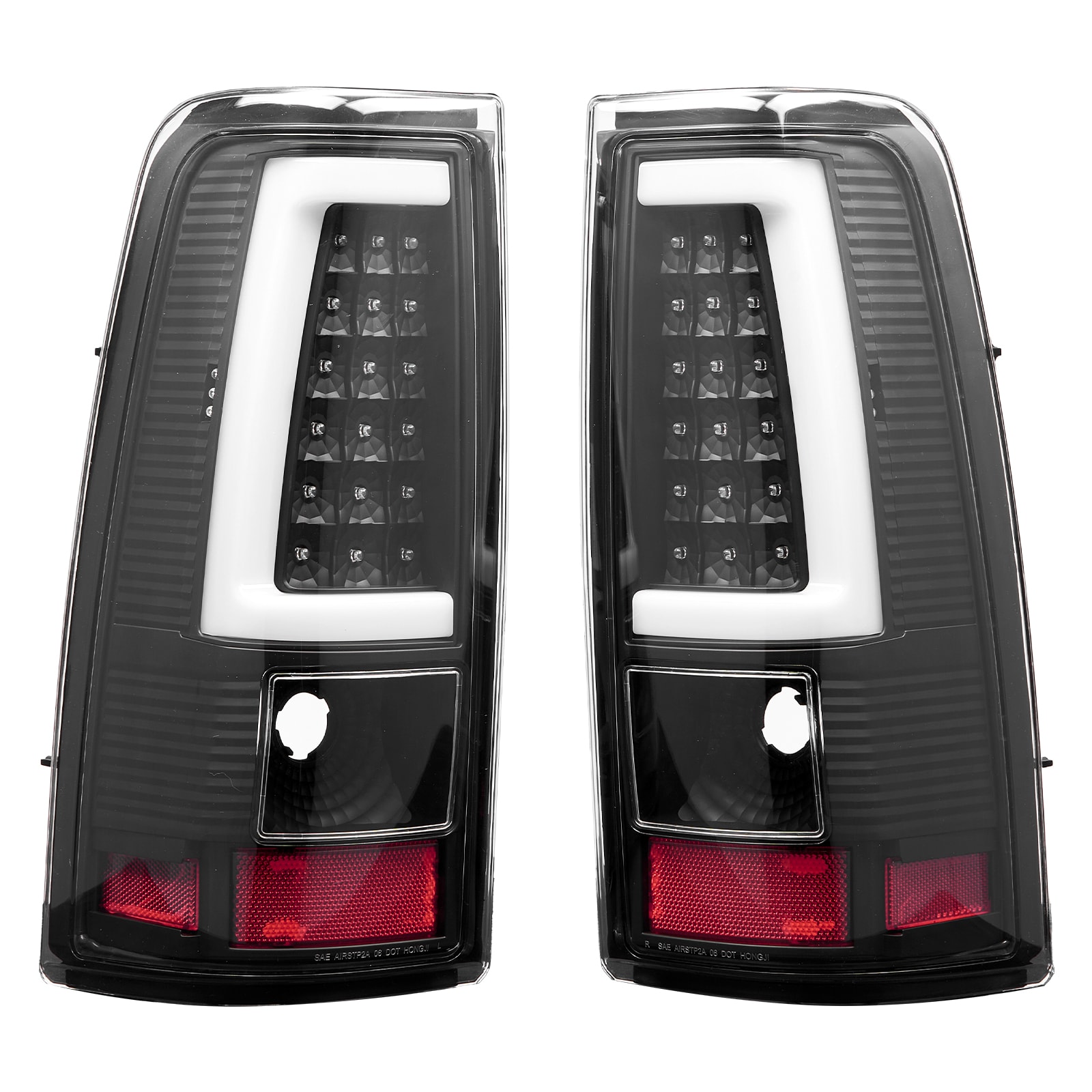 GIVIMO LED Tail Light Assembly Pair - Compatible with 2003-2006 Silverado 1500 - 1500 HD - 2500 - 2500 HD - 3500 and 2007 Classic - Black