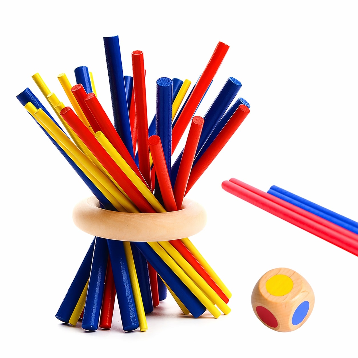 Etokfoks Natural Wood Balance Game for Kids Adults and Seniors Colorful ...