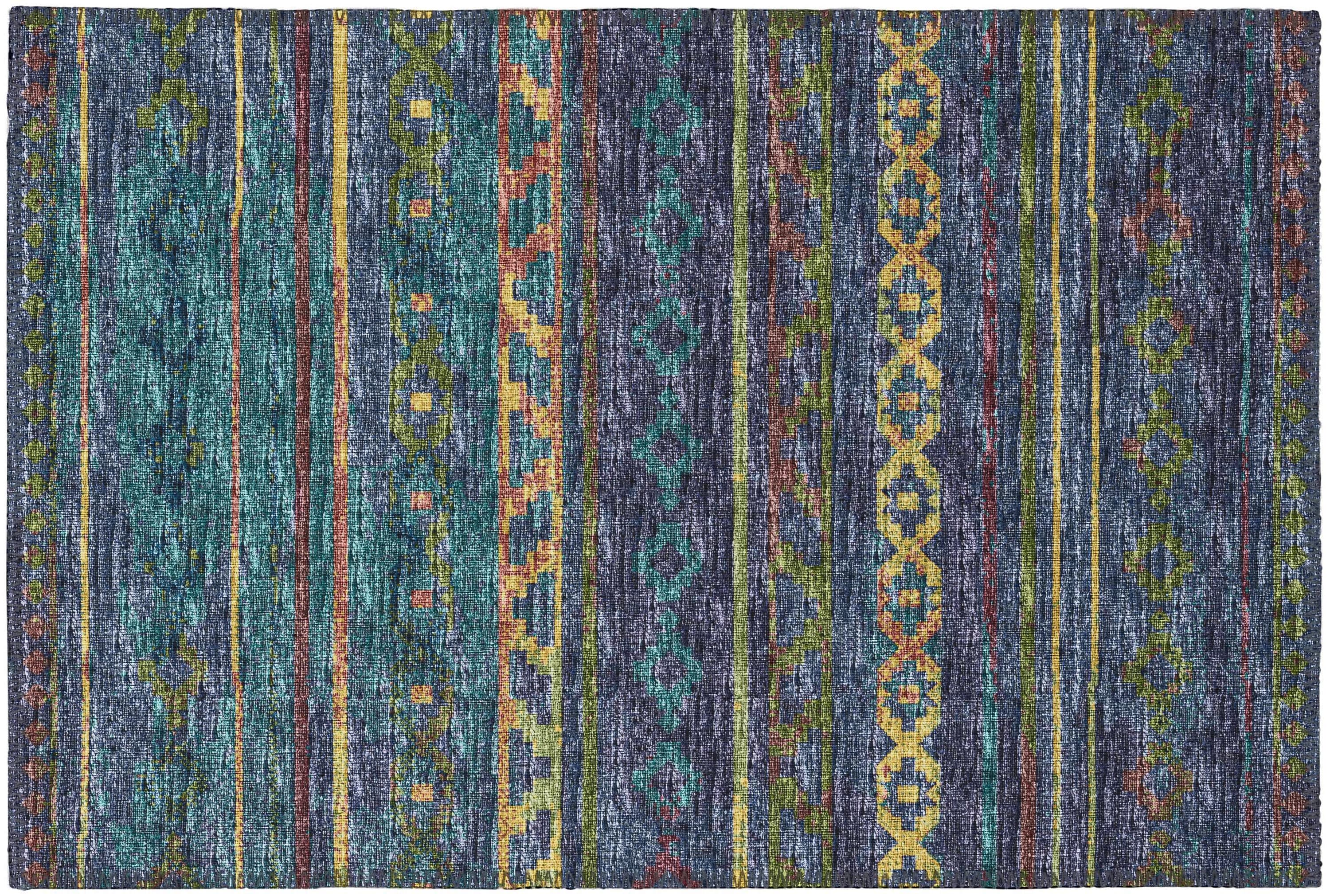 Addison Rugs AYU40MU20X30 Yuma 2 x 3 (ft) Chenille Multi Rectangular Indoor/Outdoor Geometric Southwestern Machine washable Throw rug