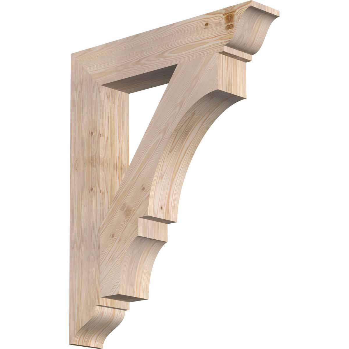 Ekena Millwork BKT06X32X40BOA01SDF Balboa traditional smooth 5-1/2-in x 32-in x 40-in Douglas fir Brown Wood Standard bracket
