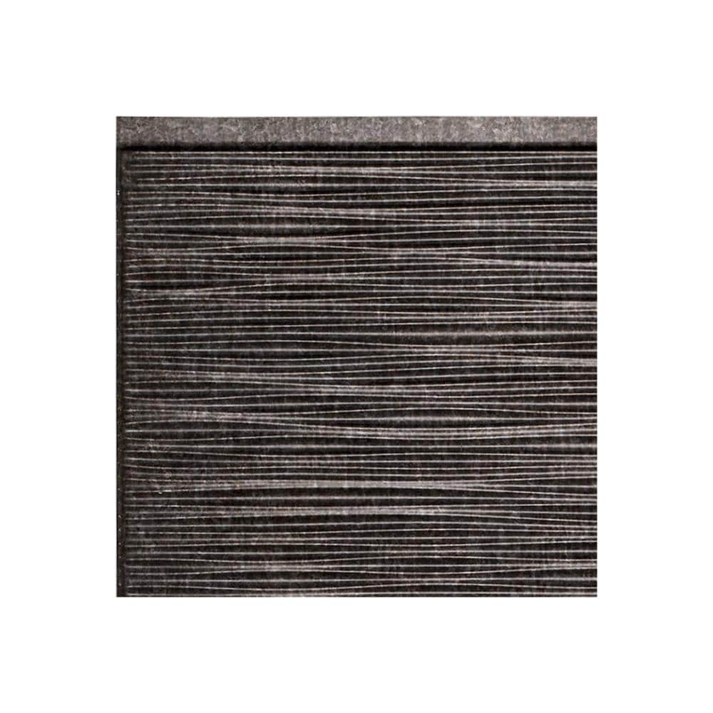 Fasade X4227 Sample 6-in x 6-in Plastic Smoked Pewter Backsplash Panels