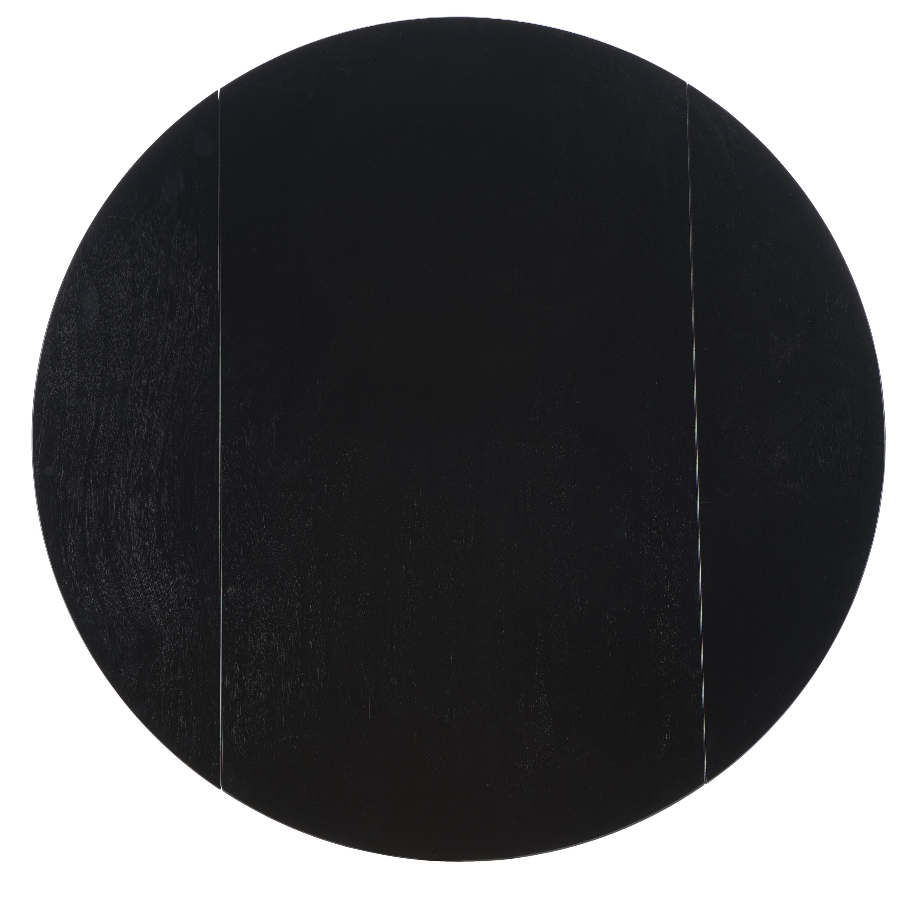 Lovell 35" Black Wood Folding Round Dining Table