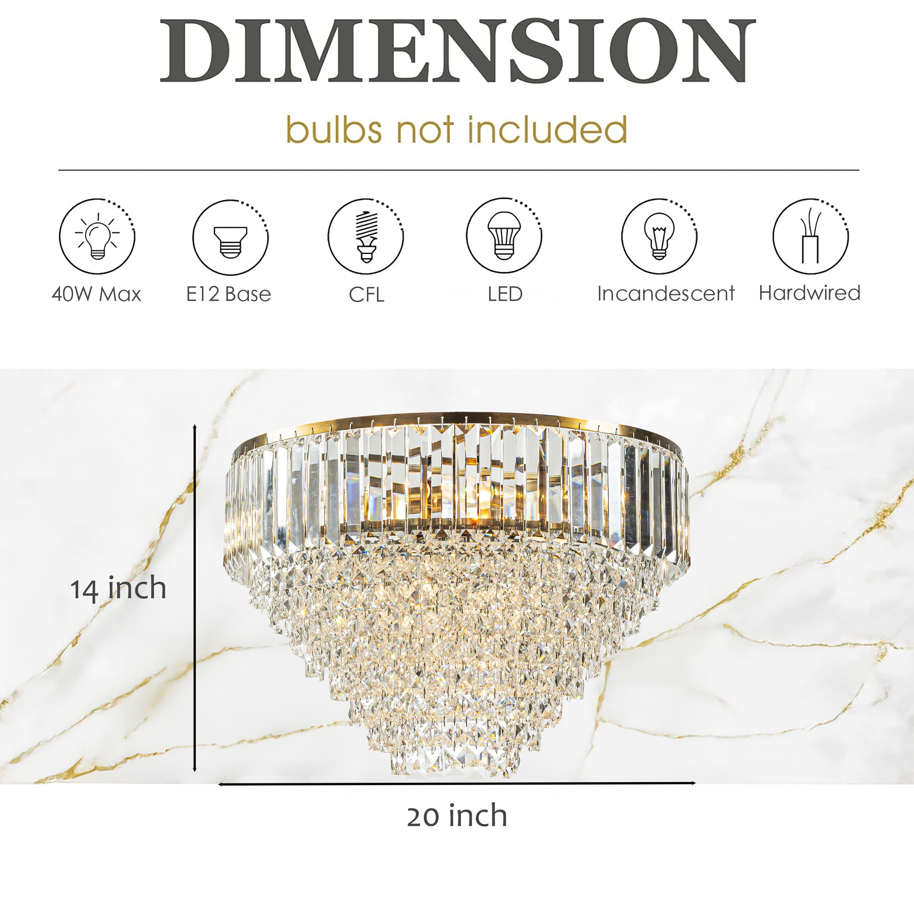 AloaDecor Lighting LC7225D50AB04A flushmounts - View #3