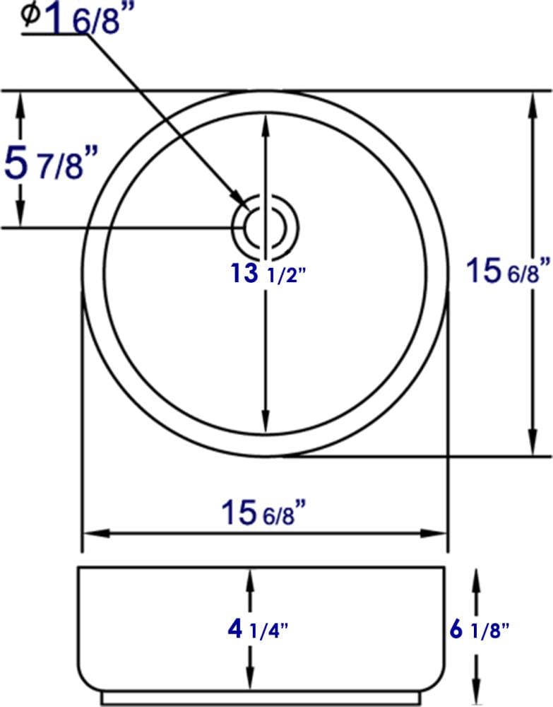 EAGO BA129 Bath-Sink - View #4