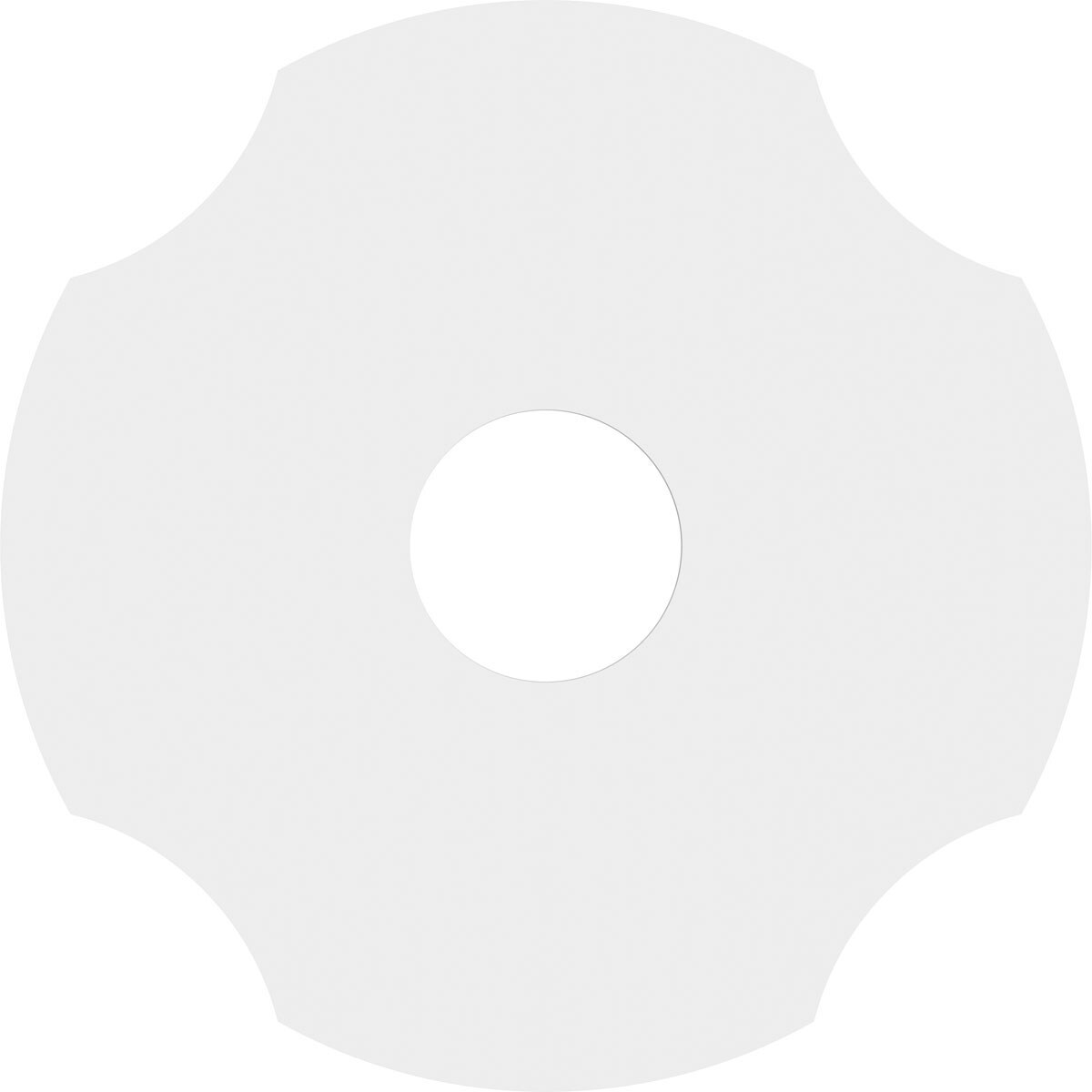 Ekena Millwork CMP12PL-03000 Ceiling-Medallions - View #4