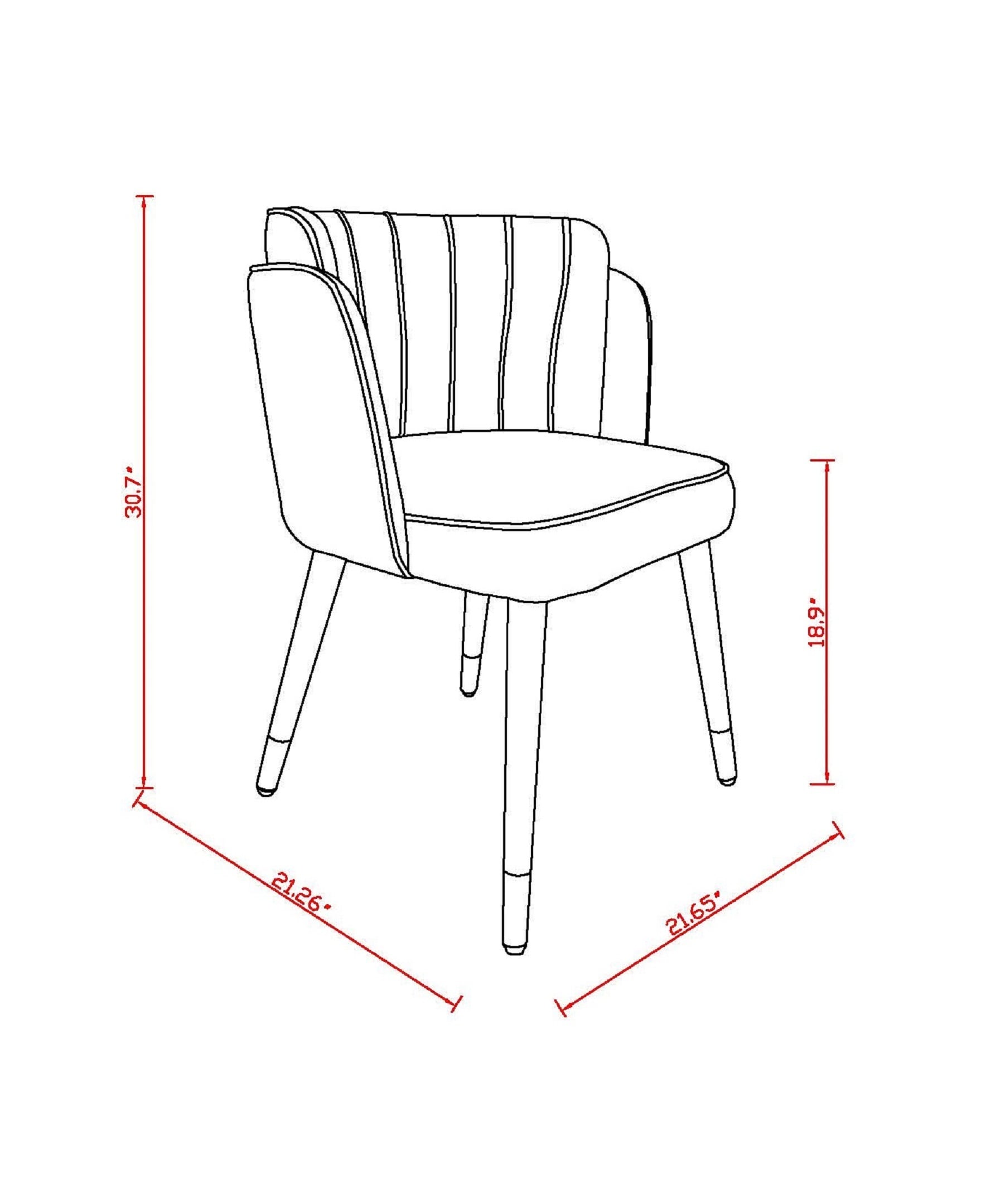 Manhattan Comfort DC043-CR Dining-Chairs - View #3