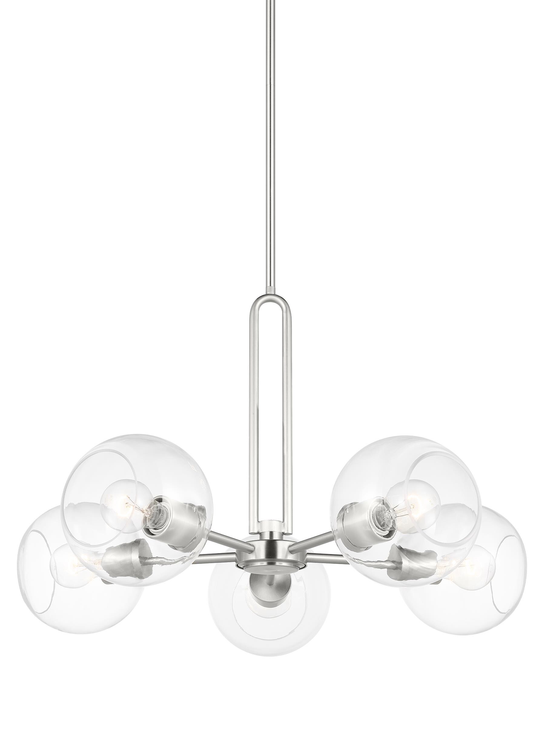 Generation Lighting Codyn 5-Light Nickel Modern/Contemporary Damp Rated ...